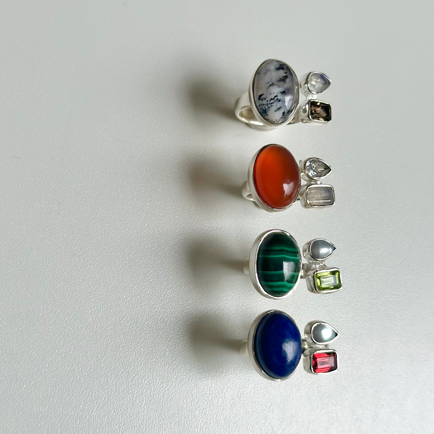 Silver925 3stone ring 2