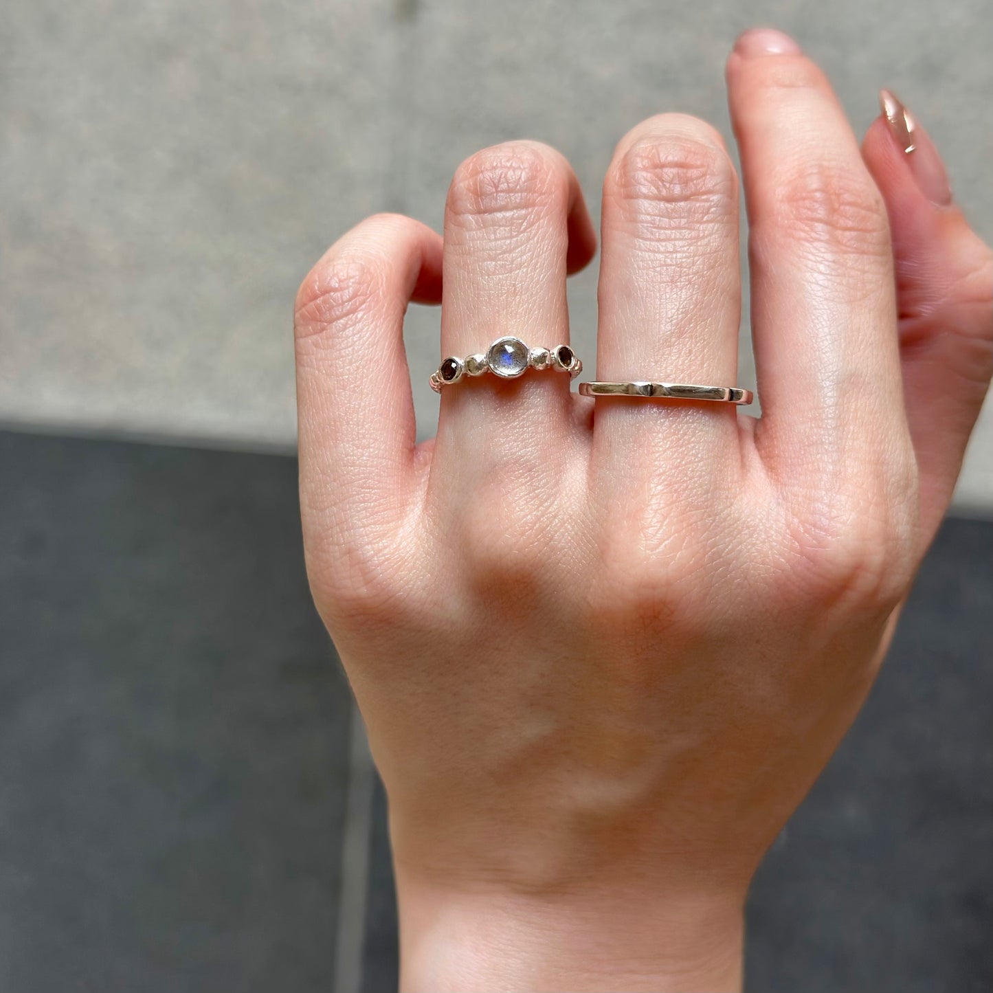 Silver925 3stone ring