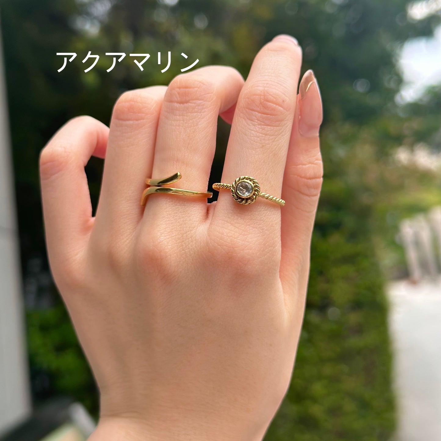 Brass petit ring〈twist 1〉