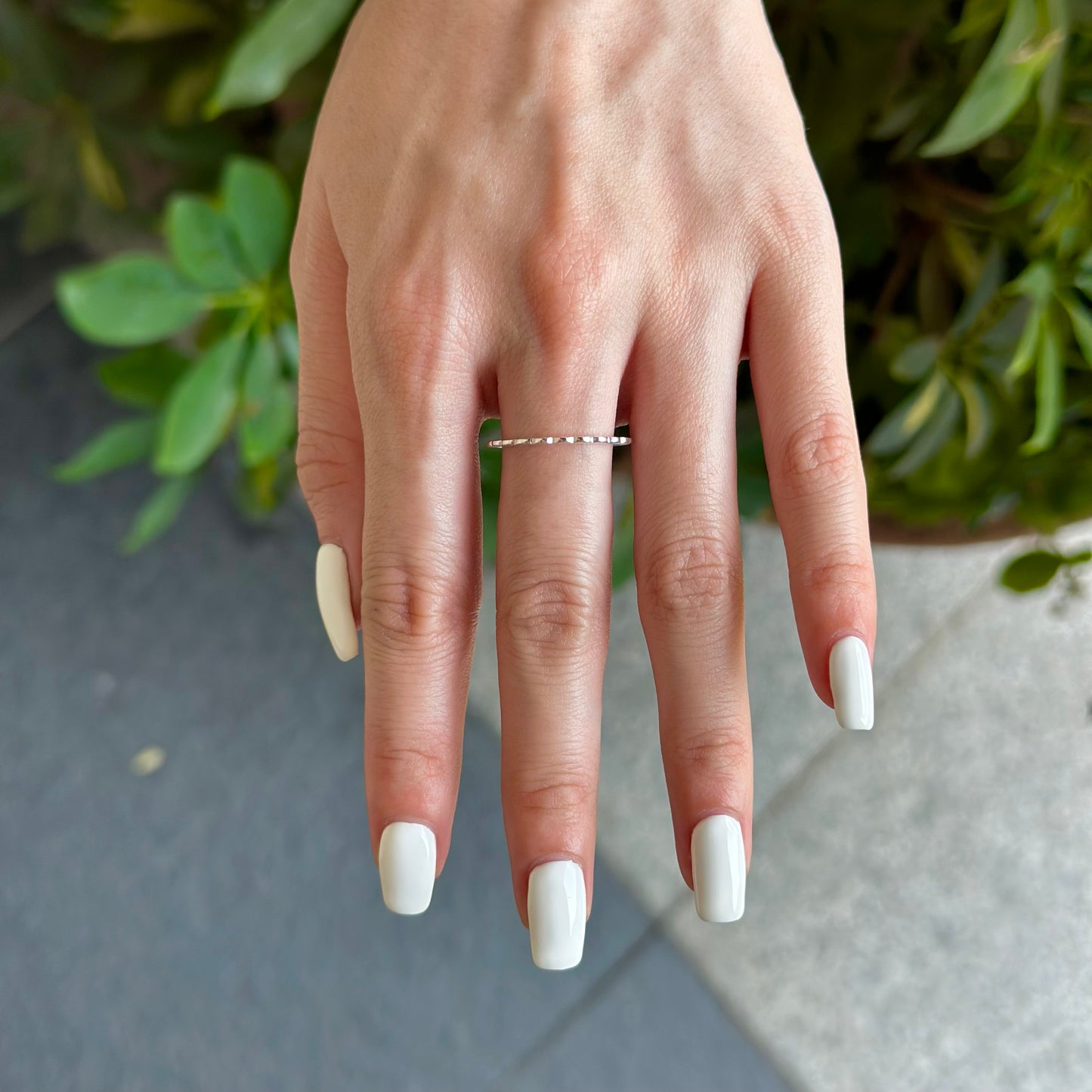 Silver925 plain ring 45