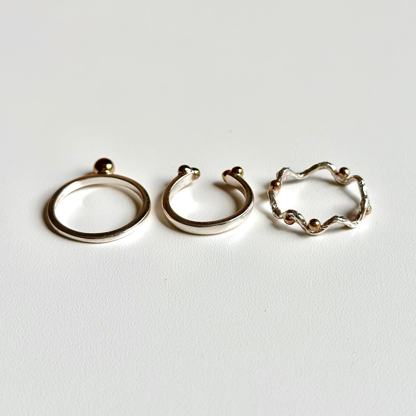 Silver925×Brass plain ring 1