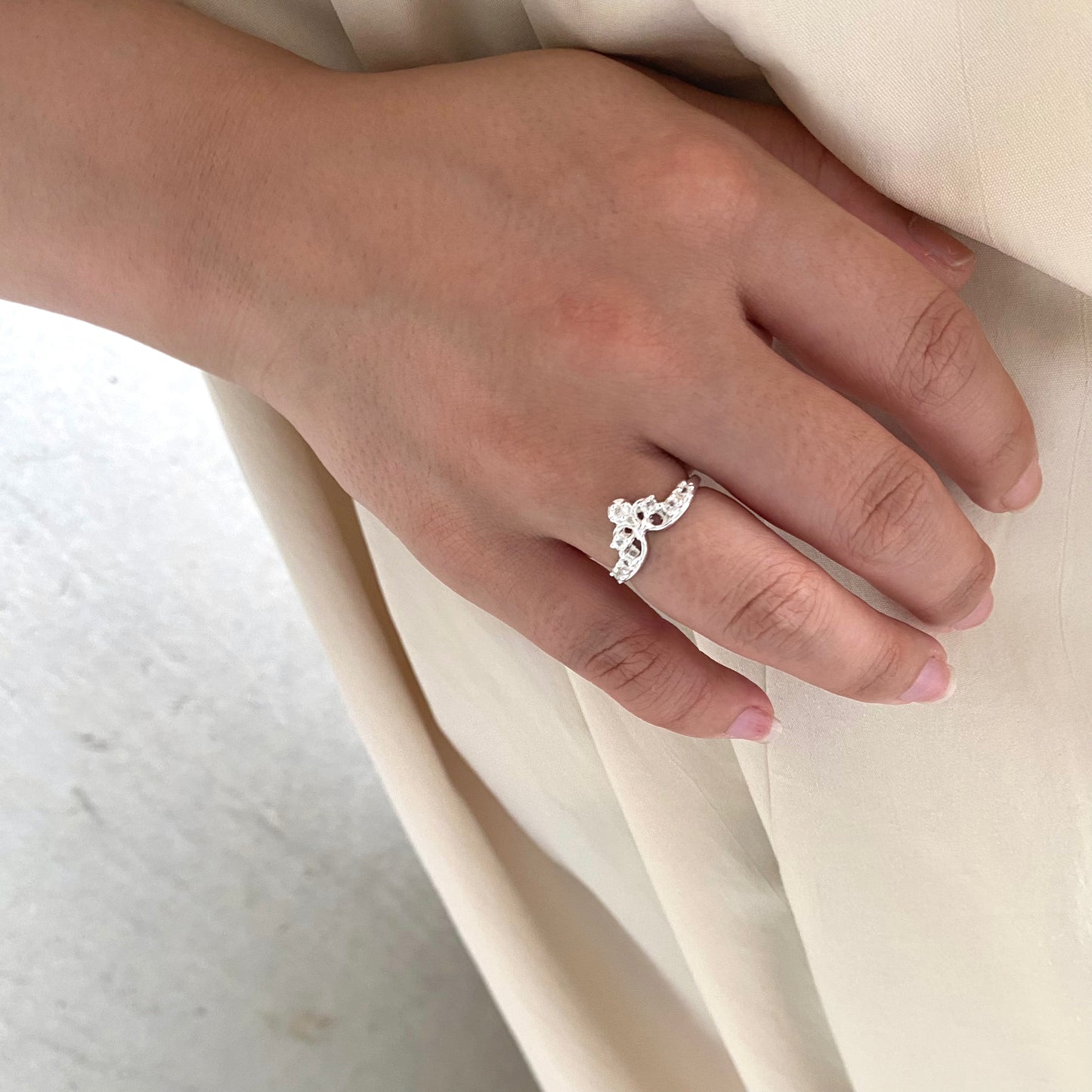 Silver925 V design ring