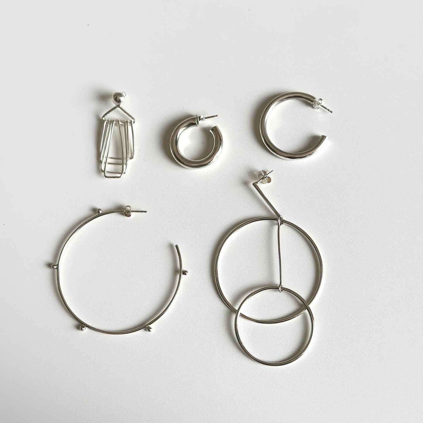 Silver925 plain pierce 3