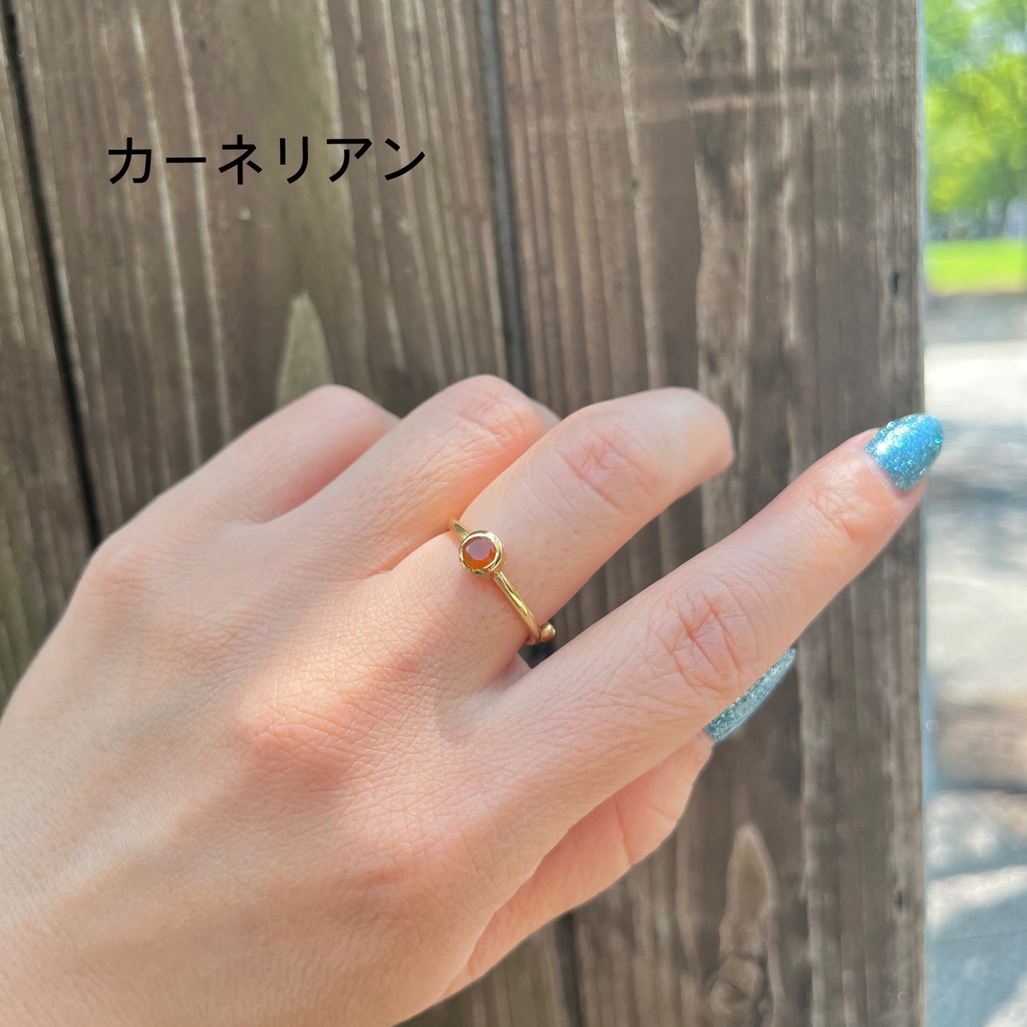 Brass petit ring〈circle〉