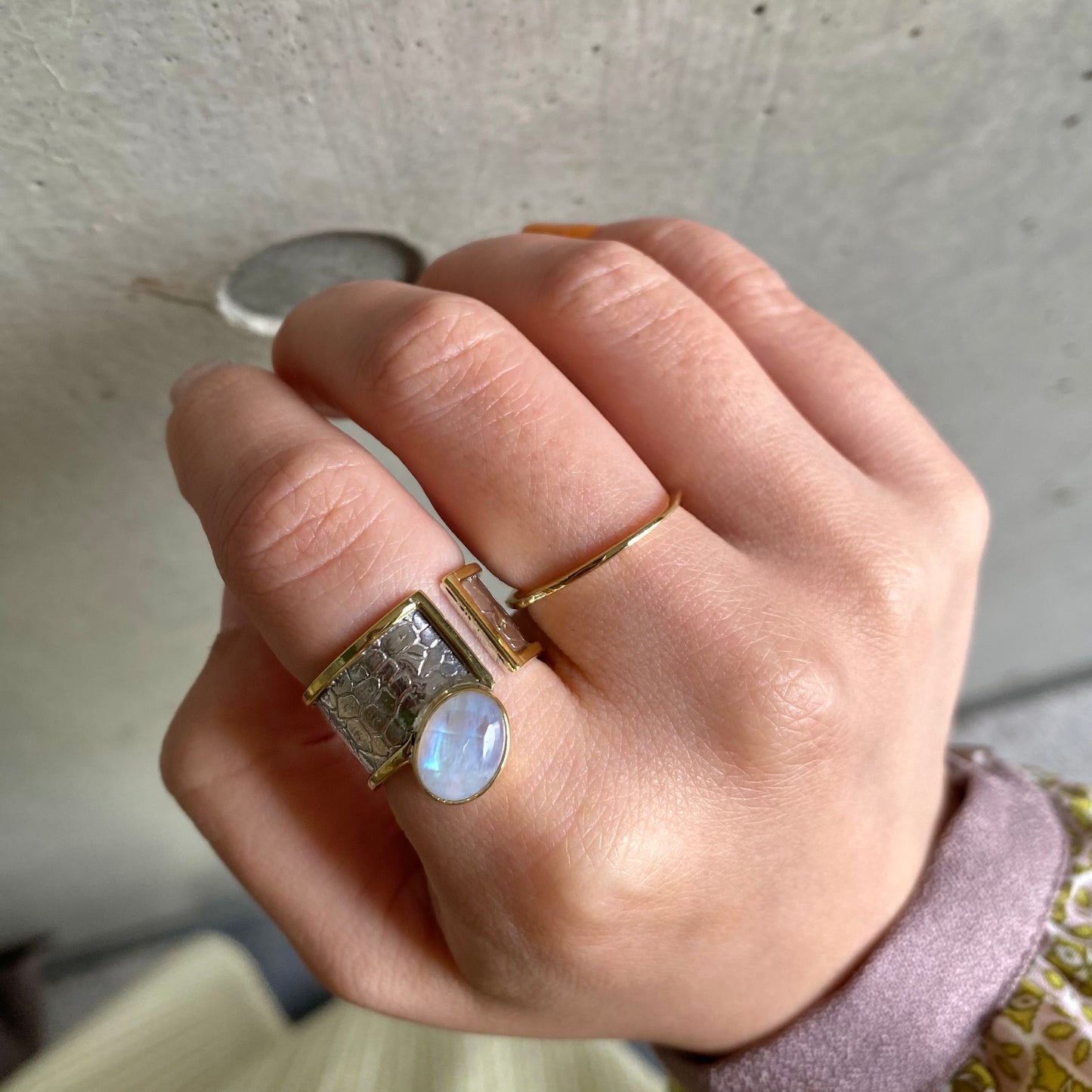 Silver925&Brass design ring