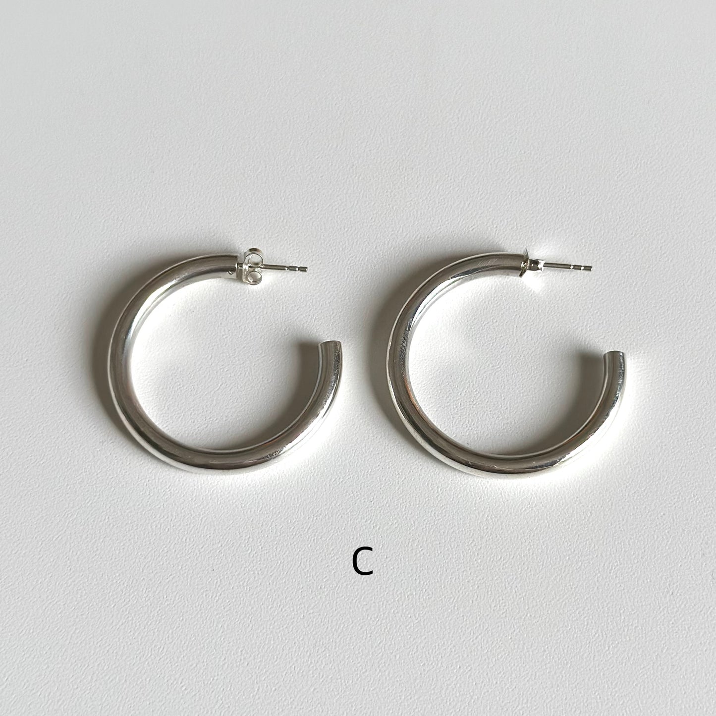 Silver925 plain pierce 3