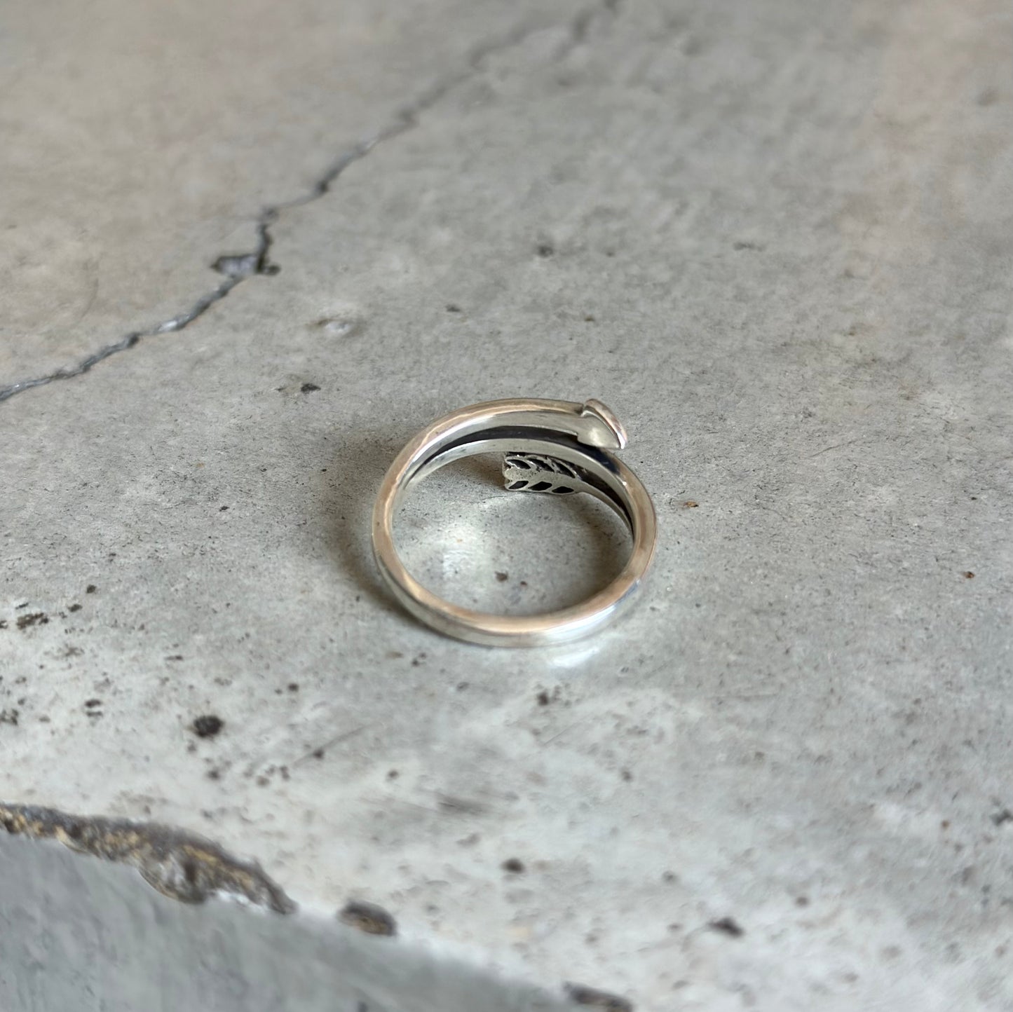Silver925 arrow plain ring