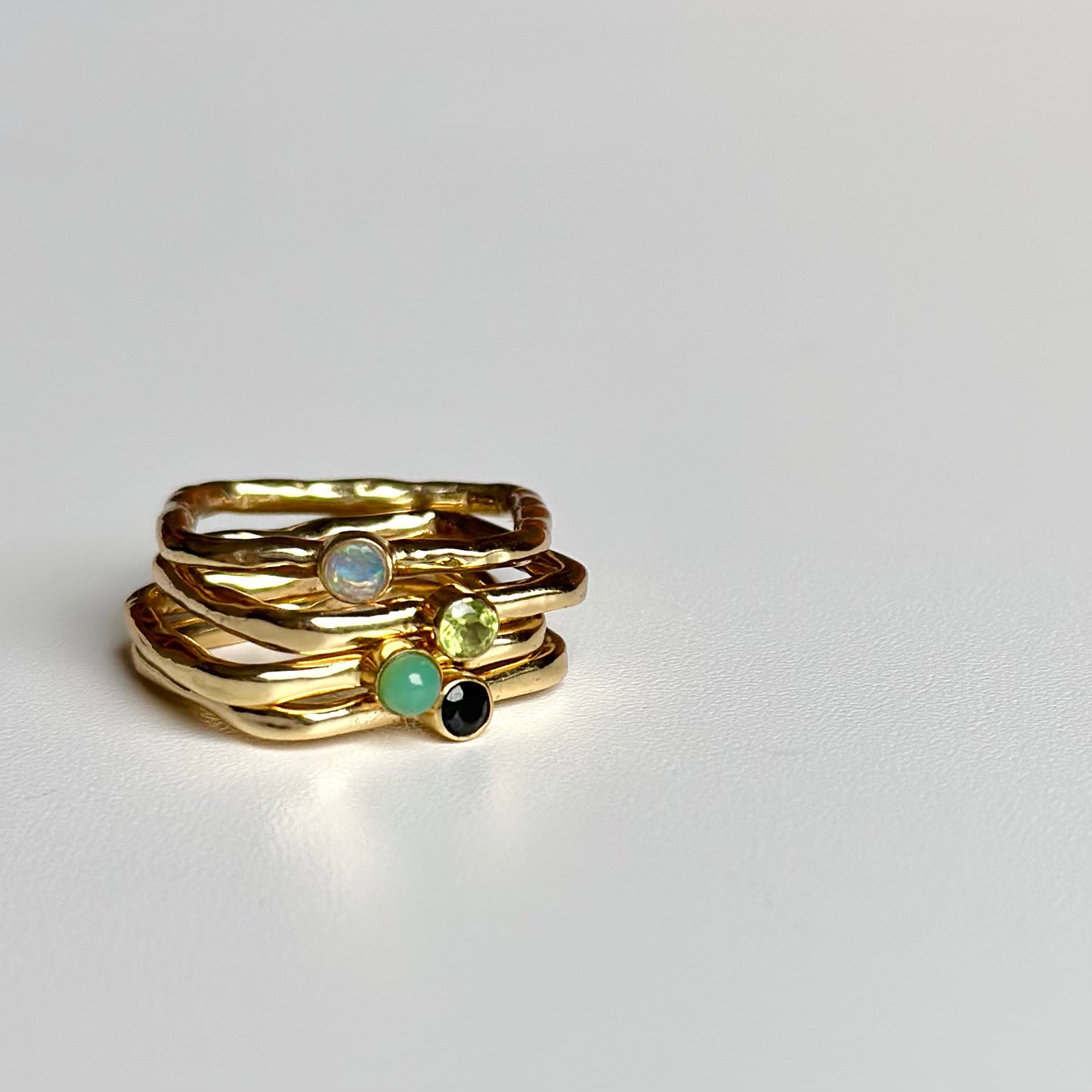 Brass square petit ring