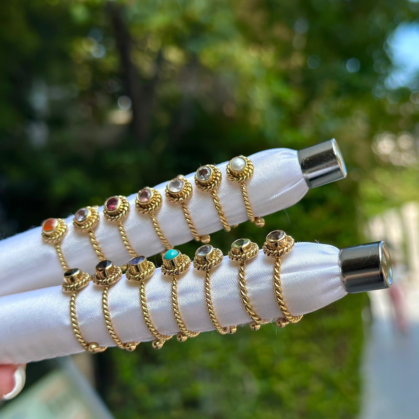 Brass petit ring〈twist 1〉