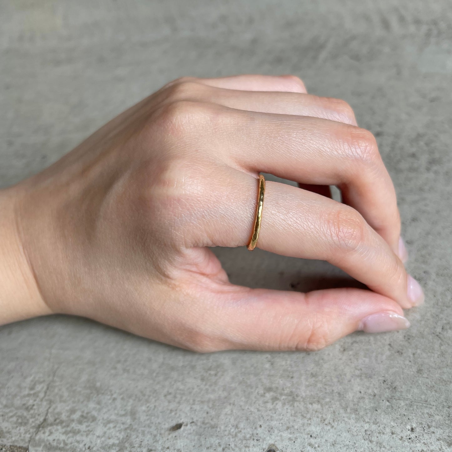 Brass plain ring 7