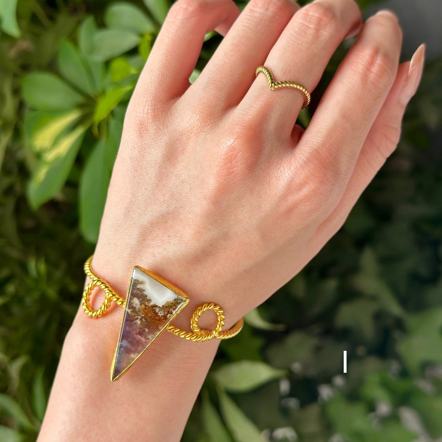 Brass twist bangle