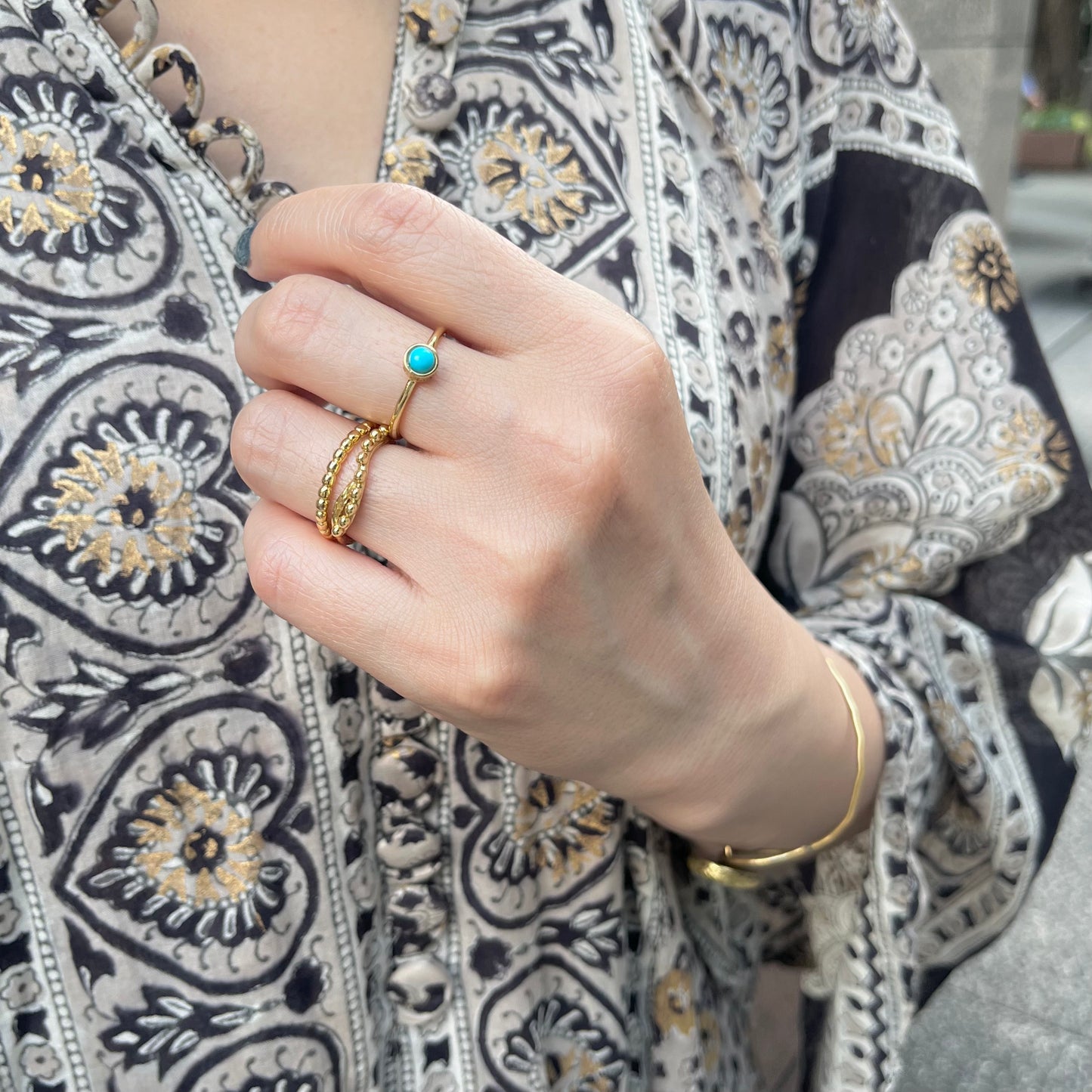 Brass petit ring〈circle〉