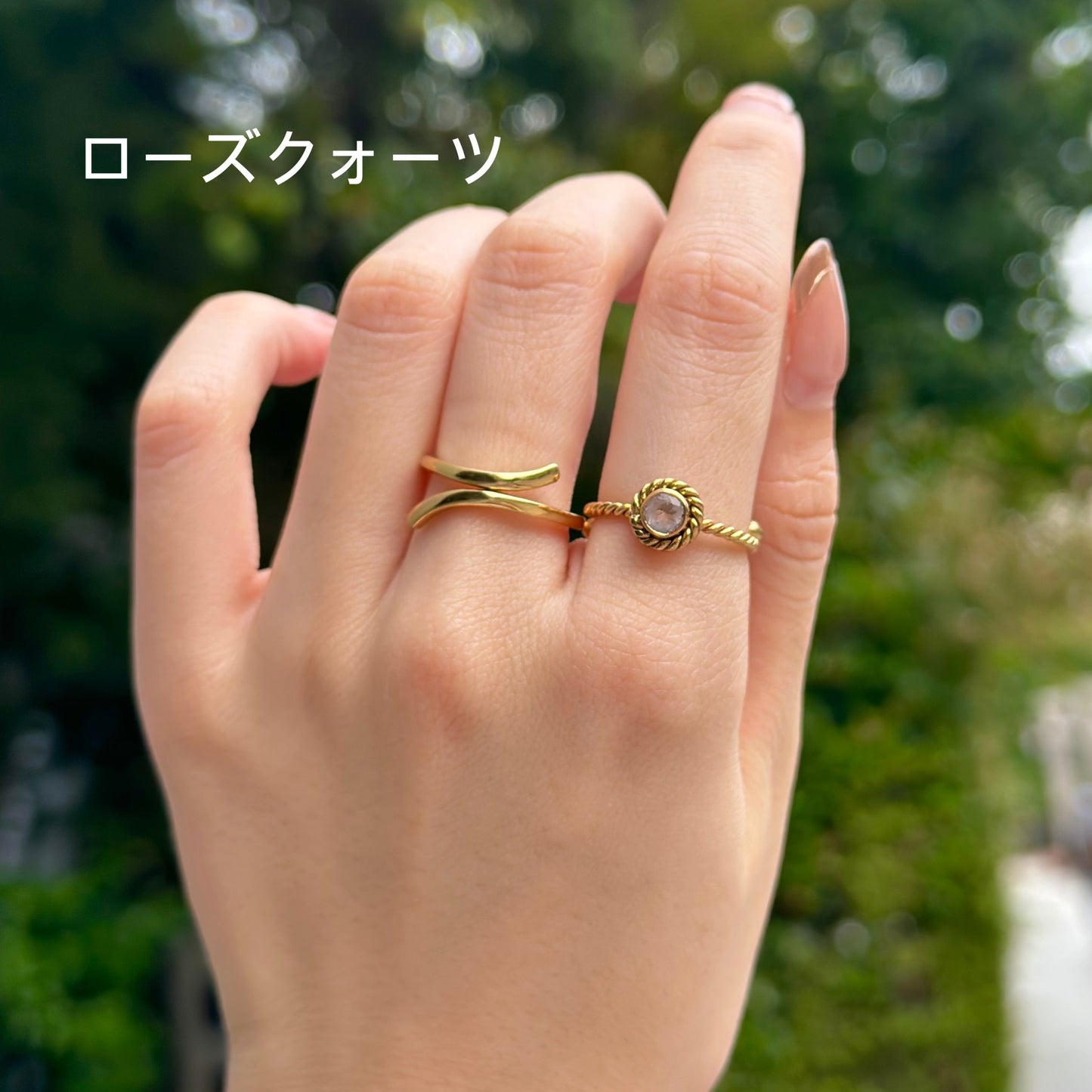 Brass petit ring〈twist 1〉
