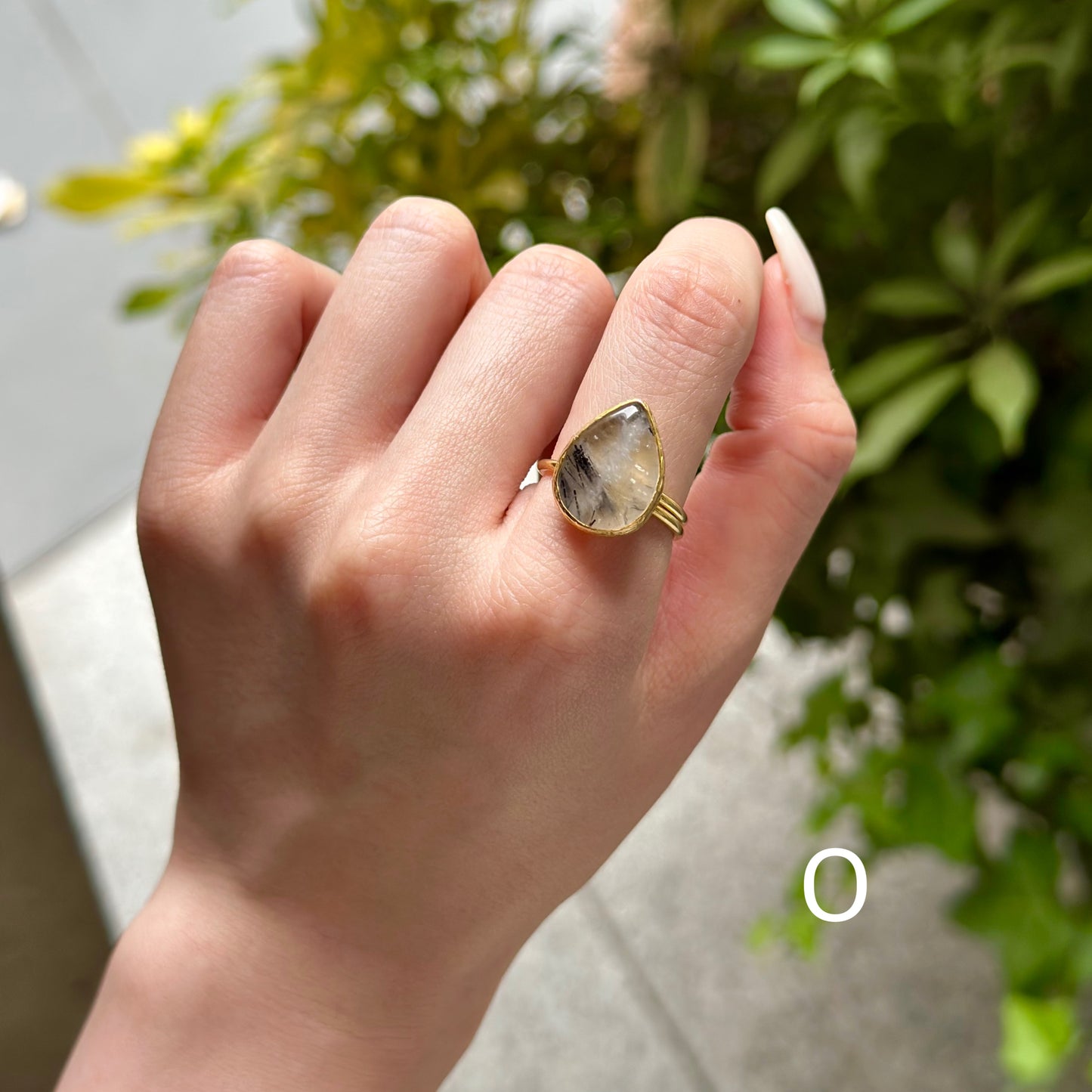 Brass 1stone ring