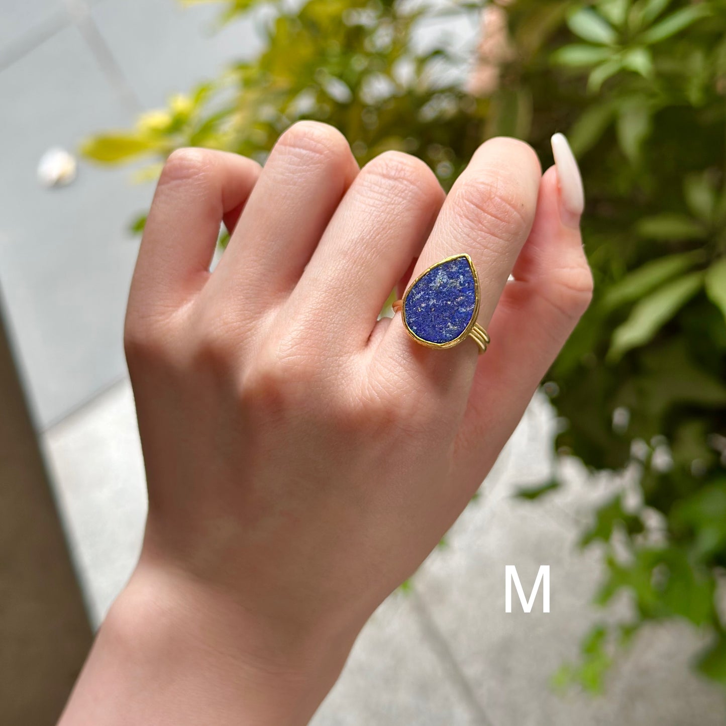 Brass 1stone ring
