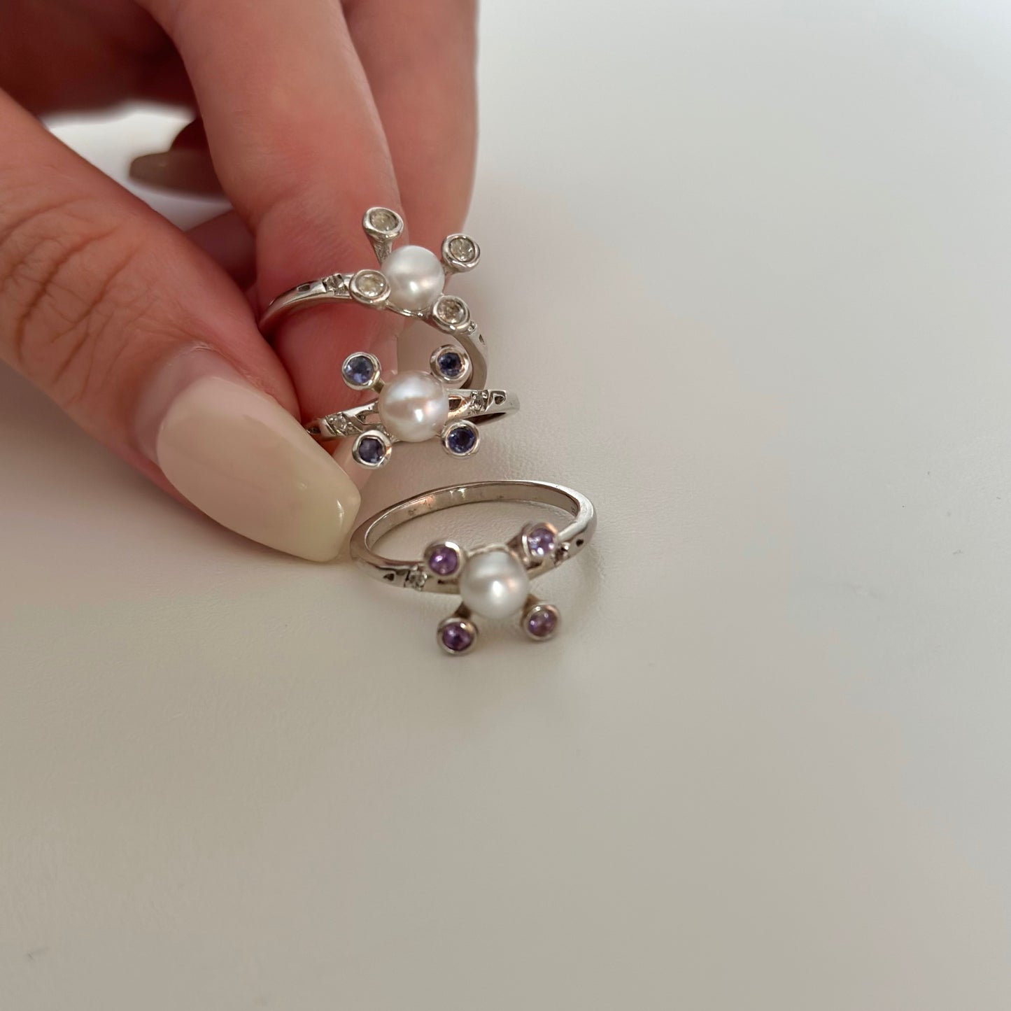 【poco】Pearl design ring 1