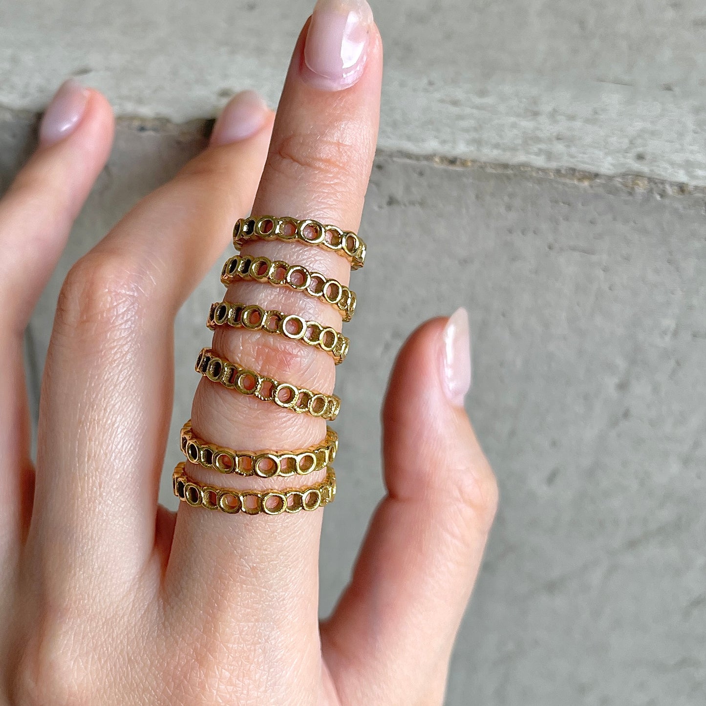 Brass plain ring 9
