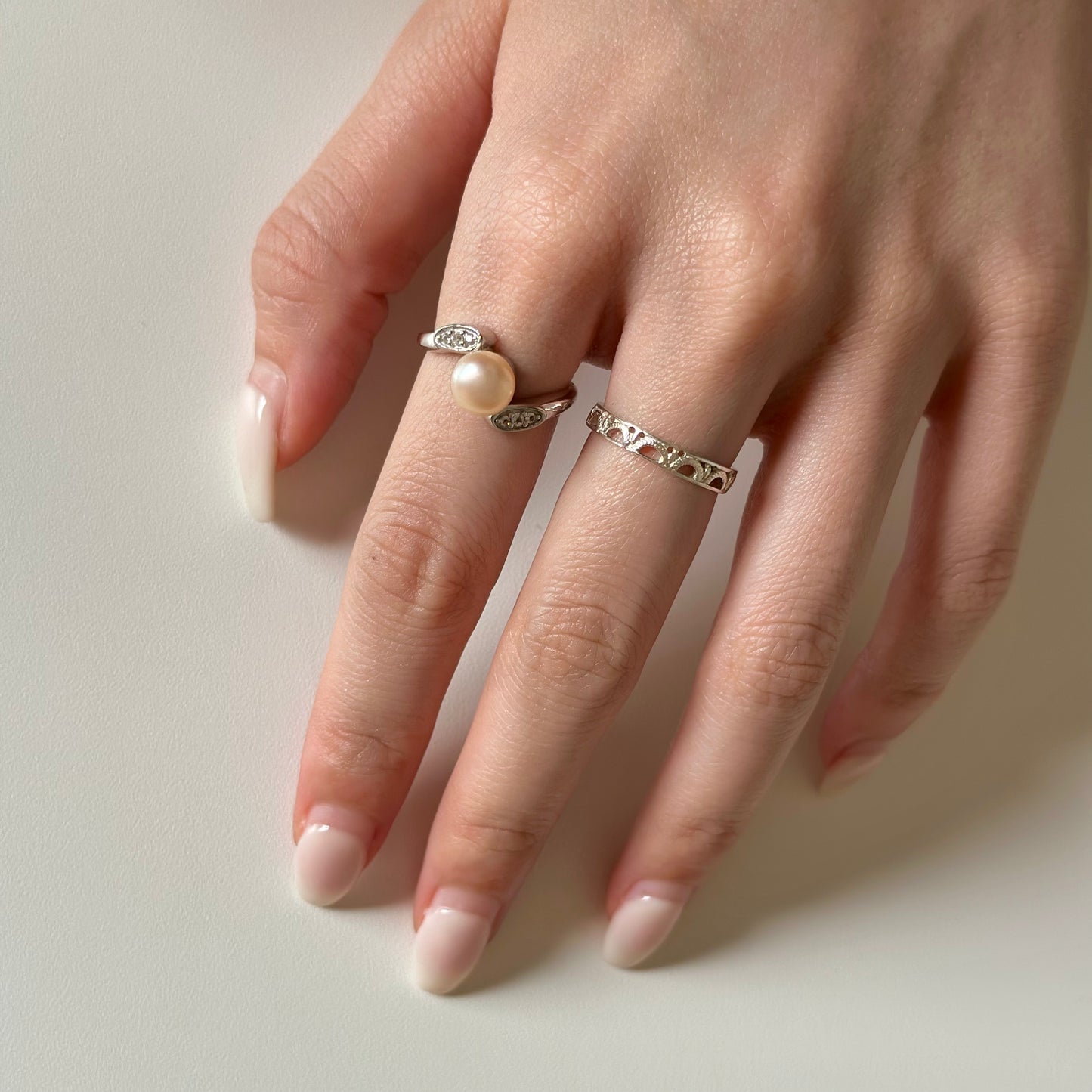 【poco】Pearl design ring 2