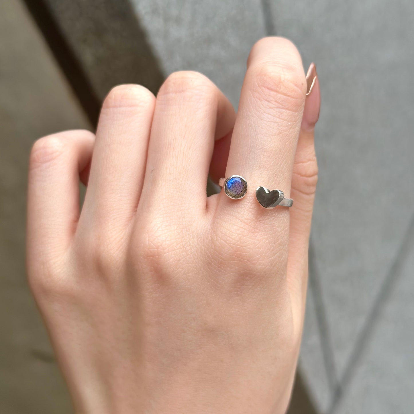 Heart fork ring