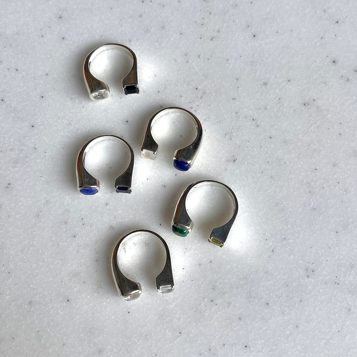 Silver925 2stone ring 1