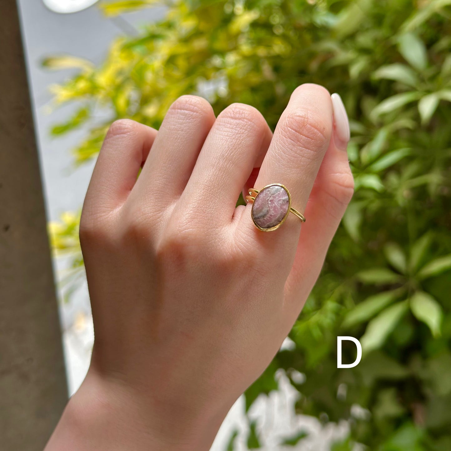Brass 1stone ring