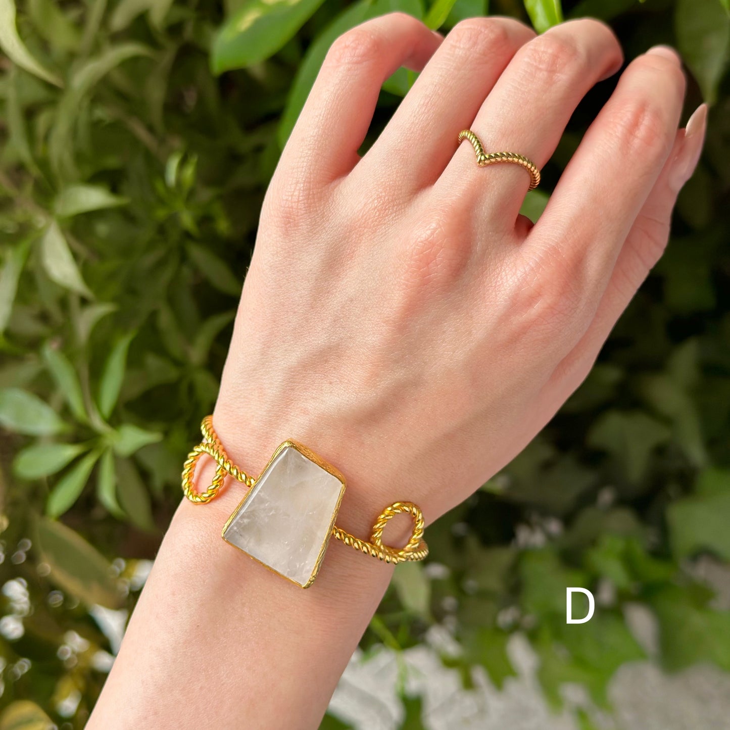 Brass twist bangle