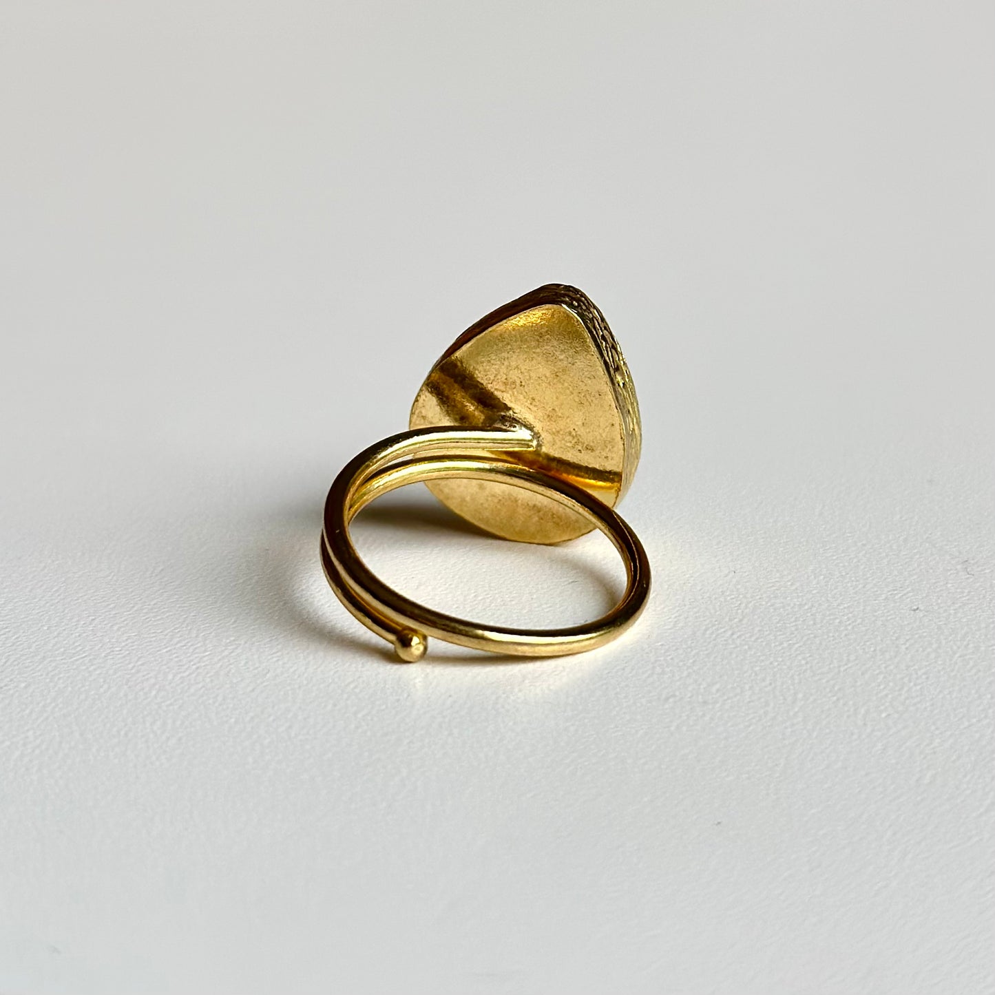 Brass 1stone ring