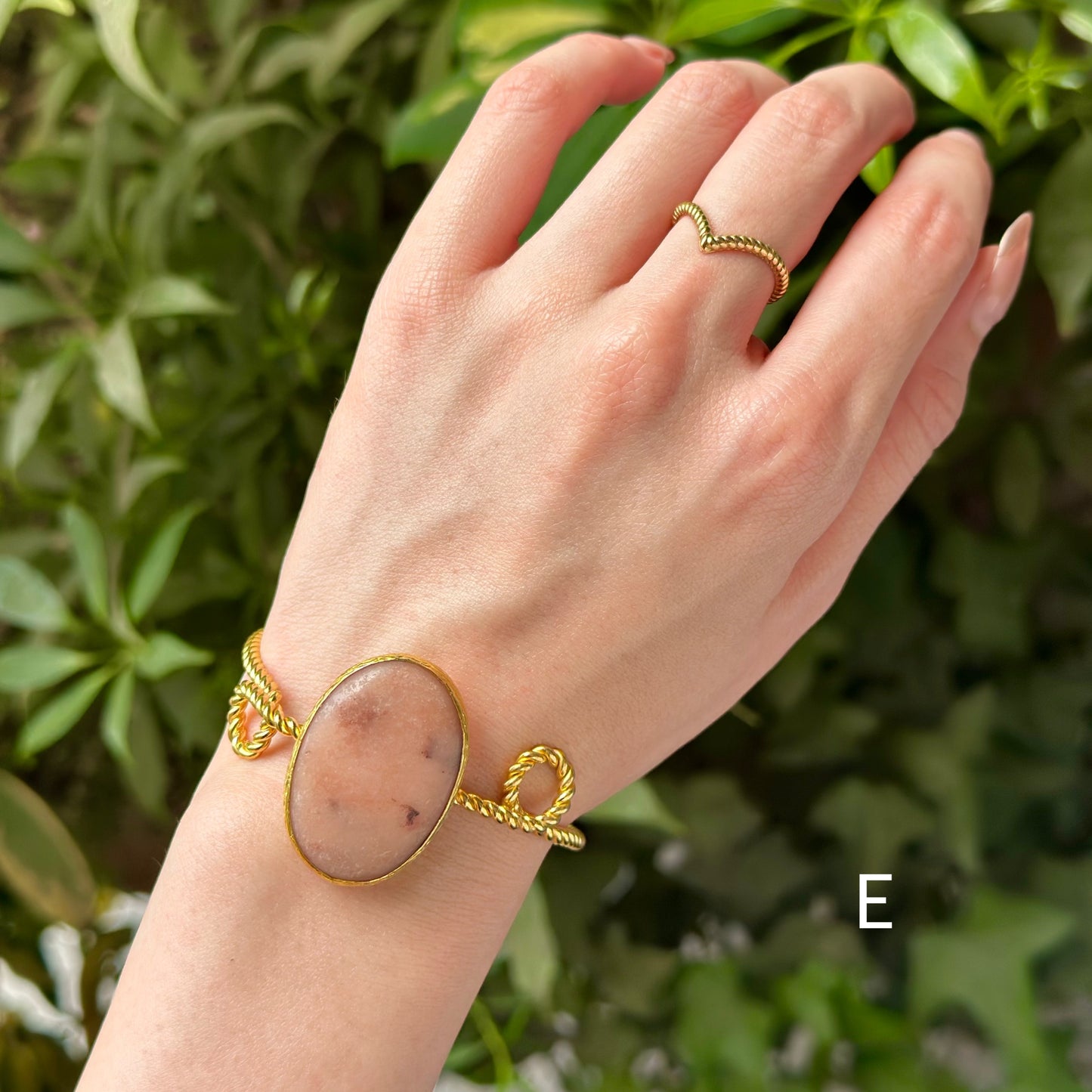Brass twist bangle