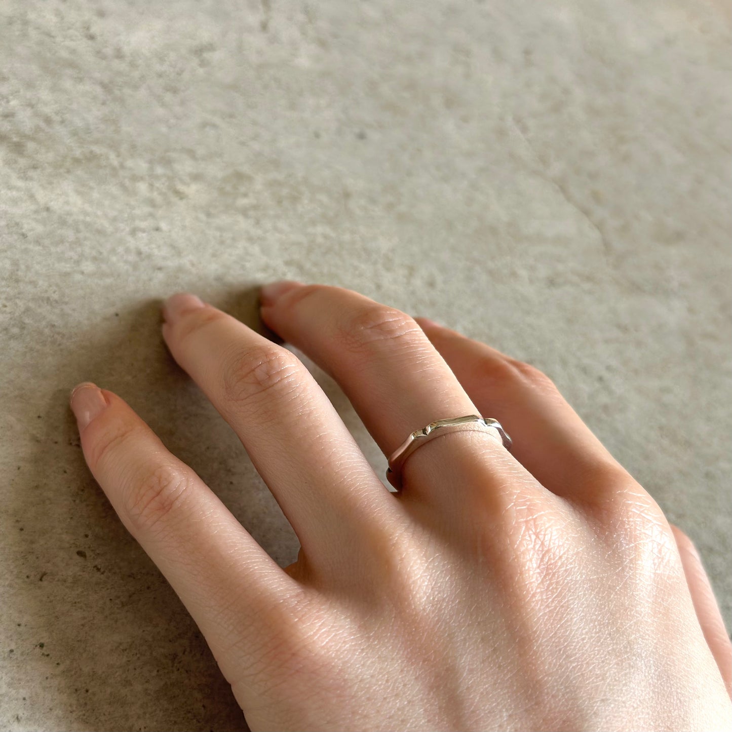 Silver925 plain ring 44