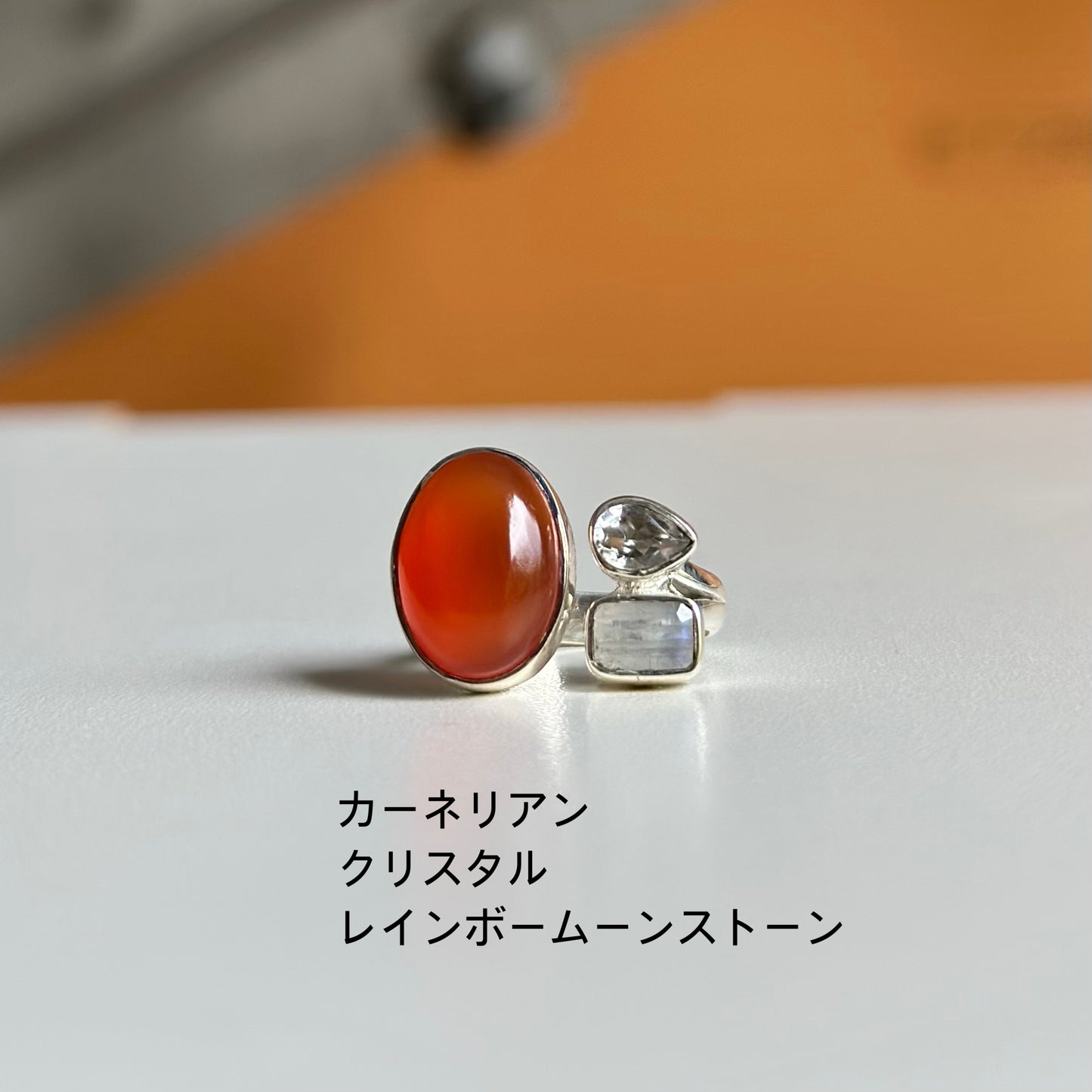 Silver925 3stone ring 2