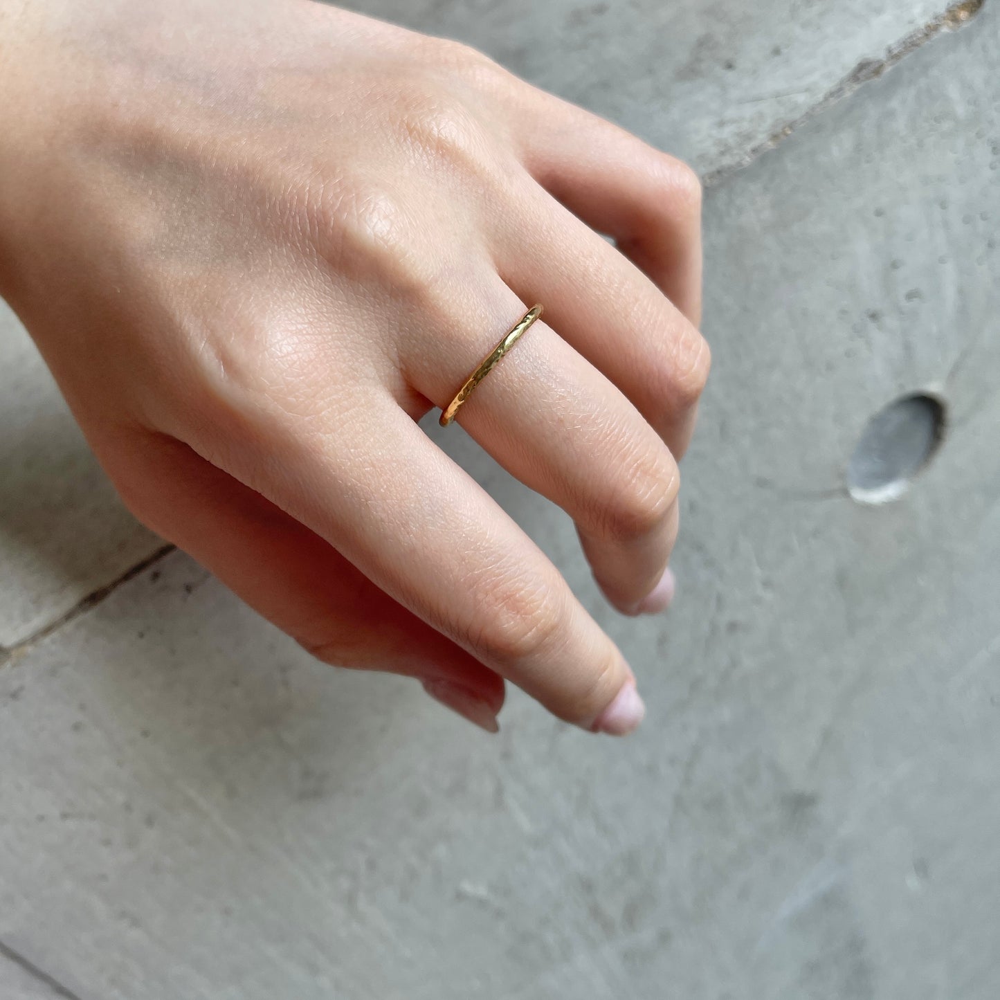 Brass plain ring 7