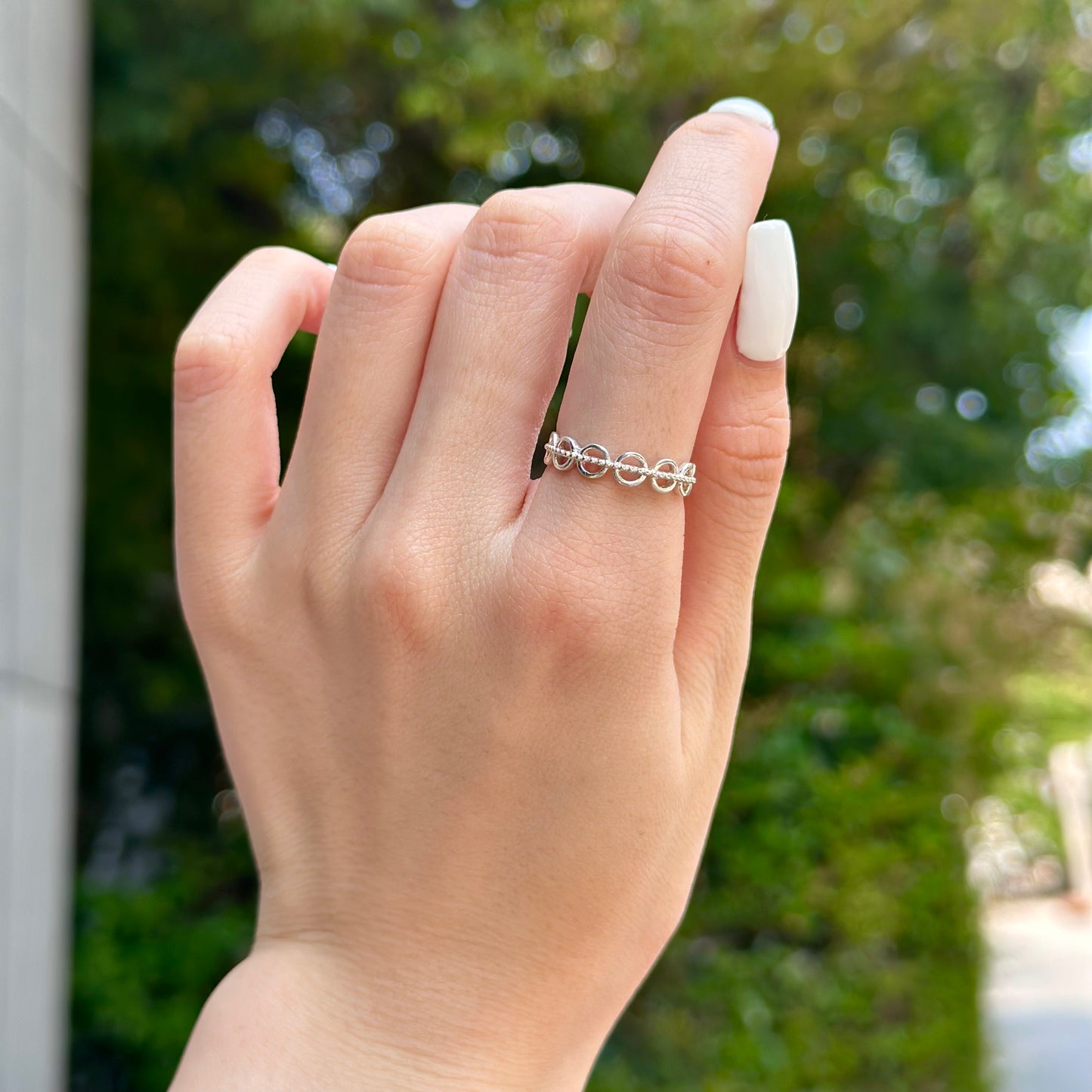Silver925 plain ring 46