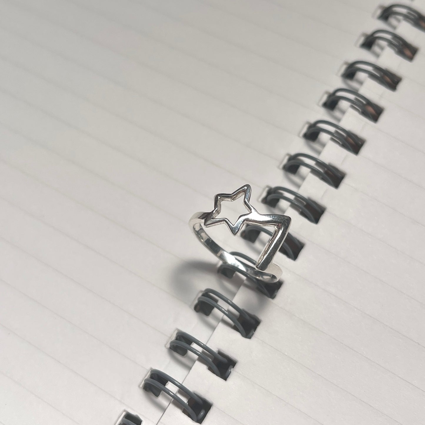 Silver925 Moon star plain ring