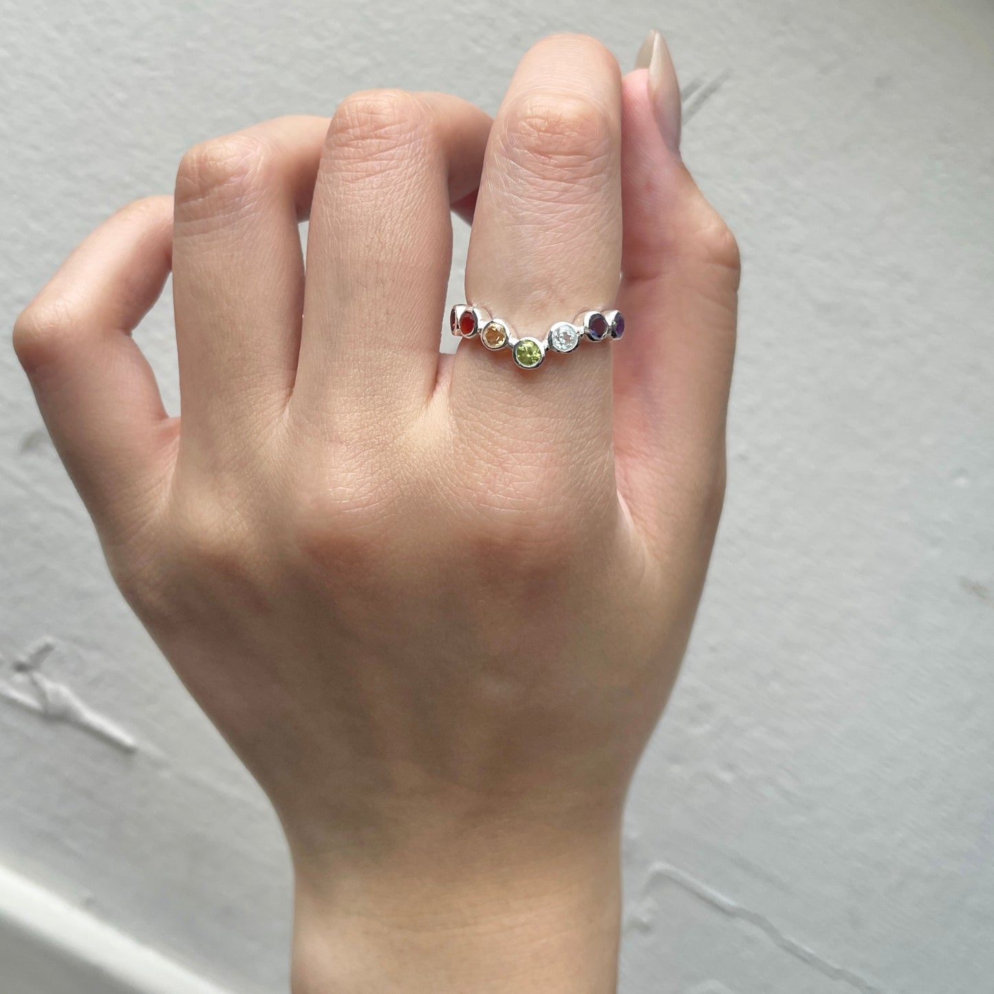 Silver925 7stone ring