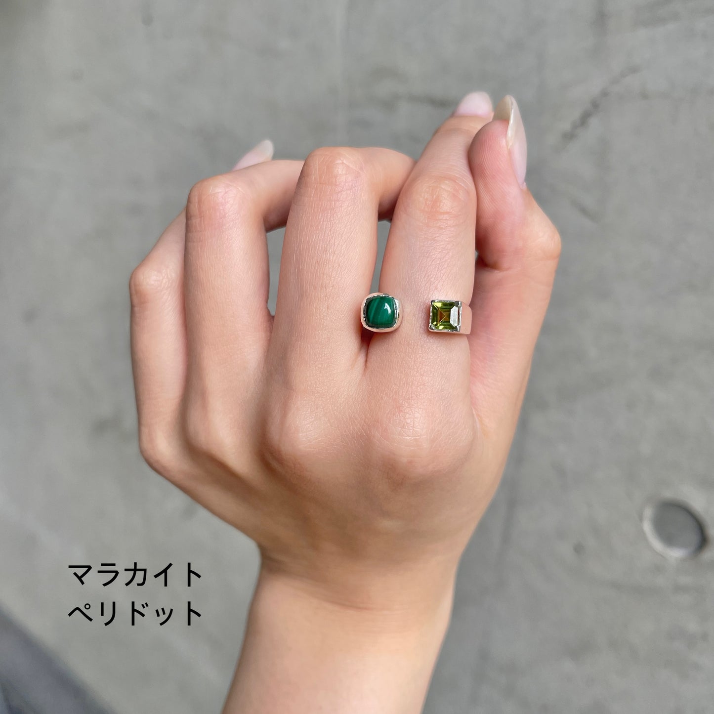 Silver925 2stone ring 1