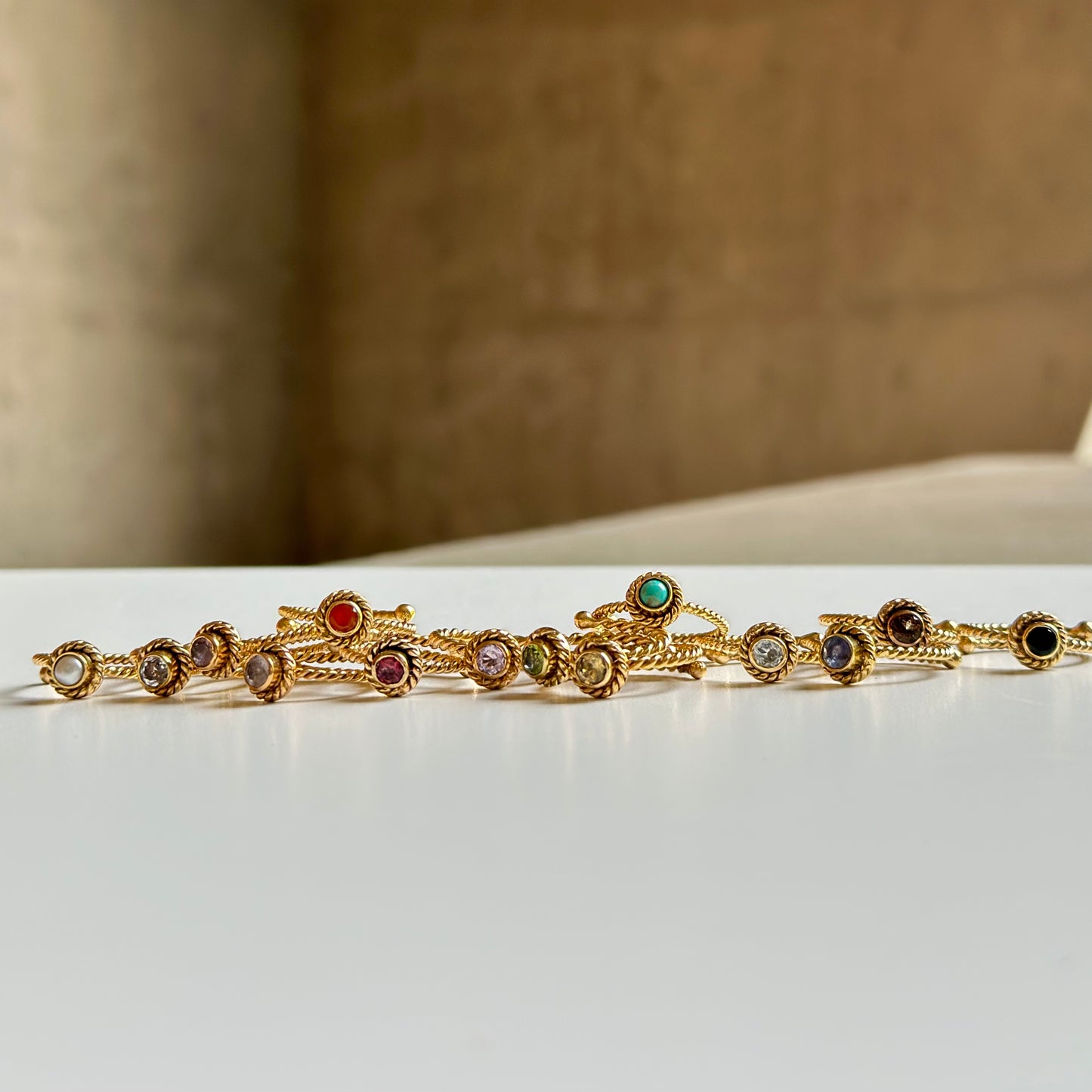 Brass petit ring〈twist 1〉