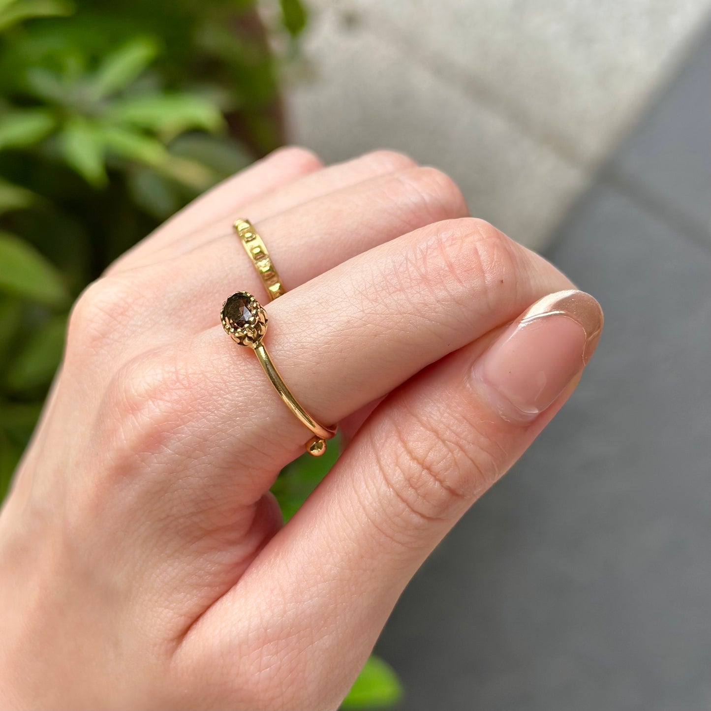 Brass petit ring 4