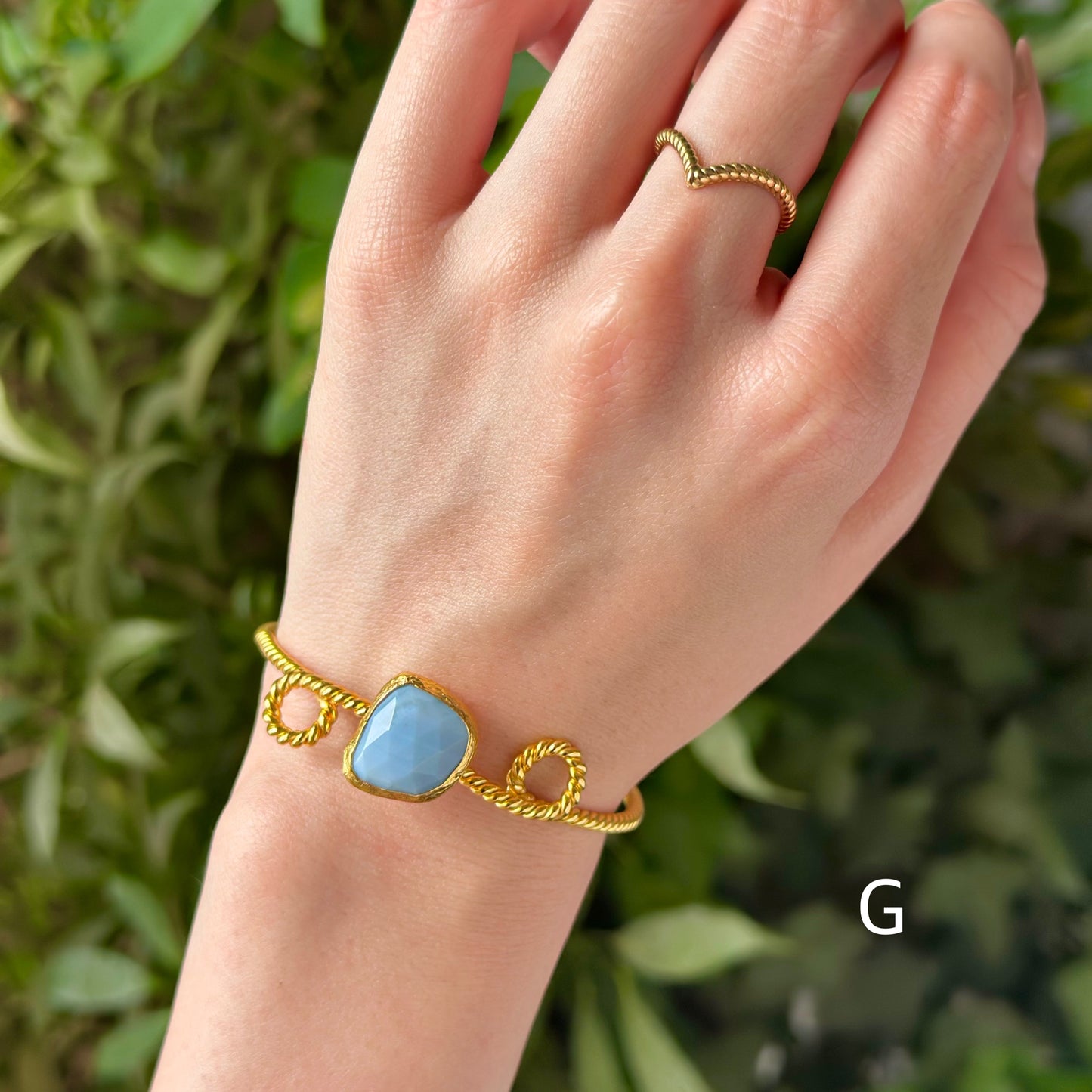 Brass twist bangle