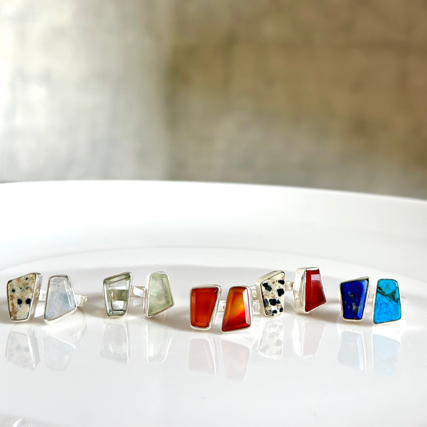 Silver925 2stone ring 4