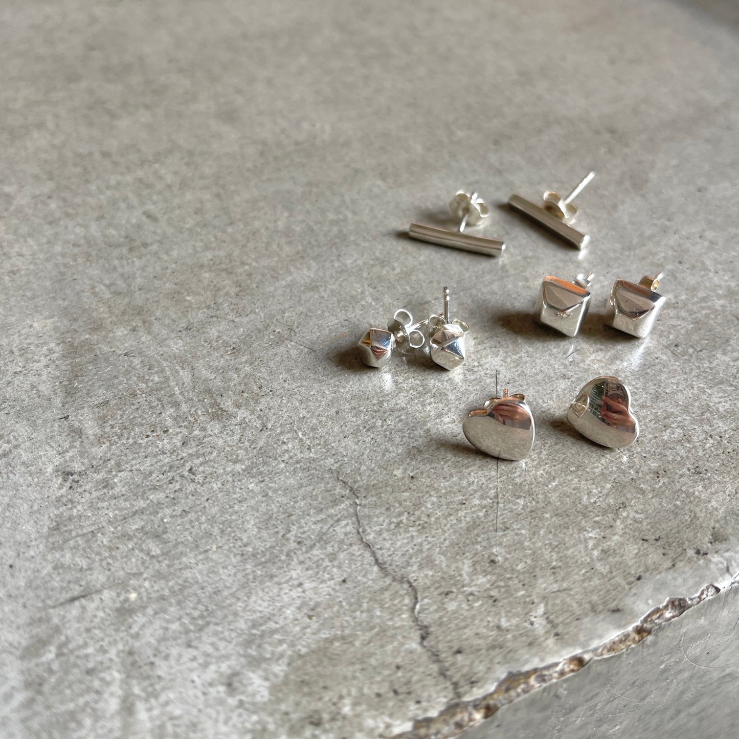 Silver925 plain pierce 1