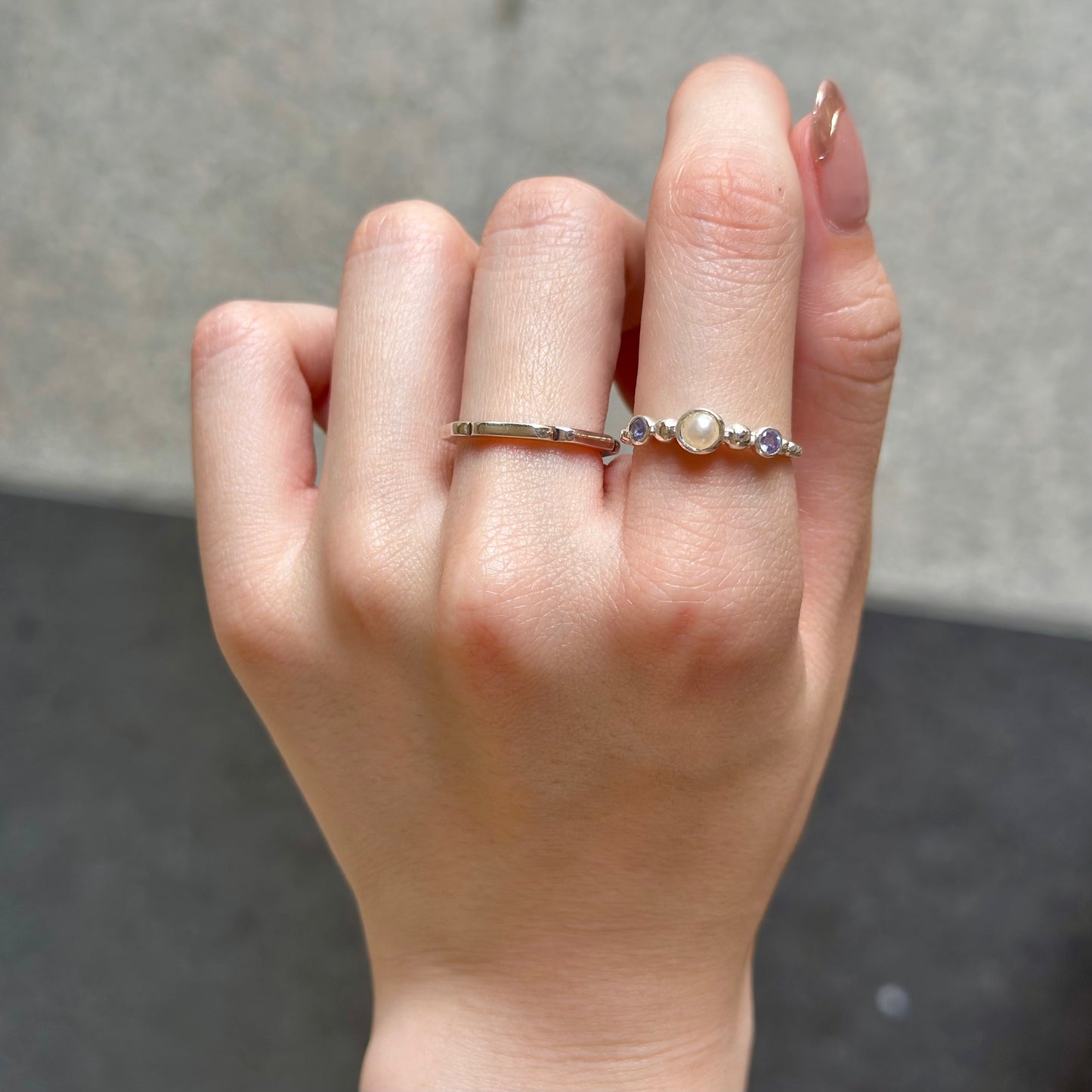 Silver925 3stone ring
