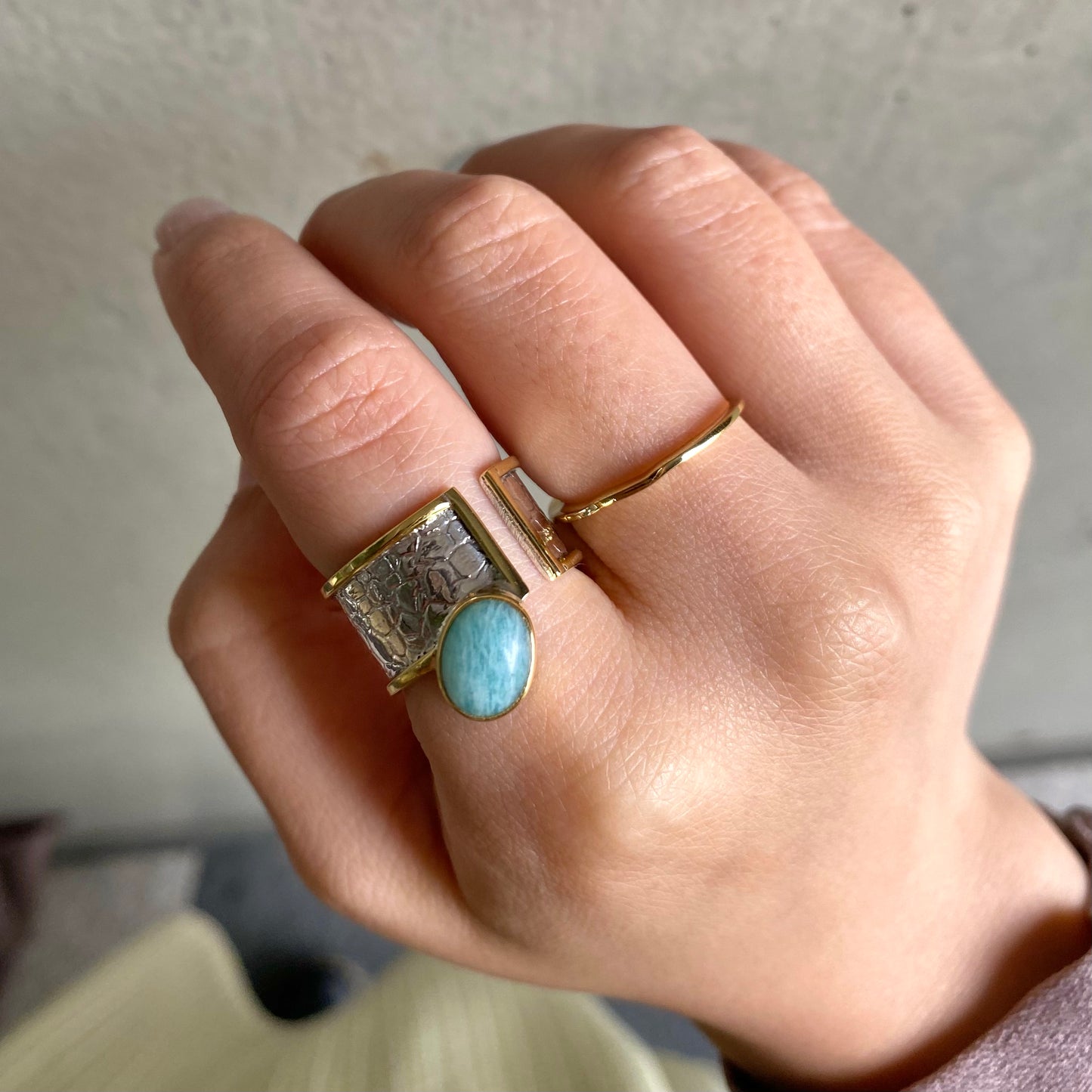 Silver925&Brass design ring