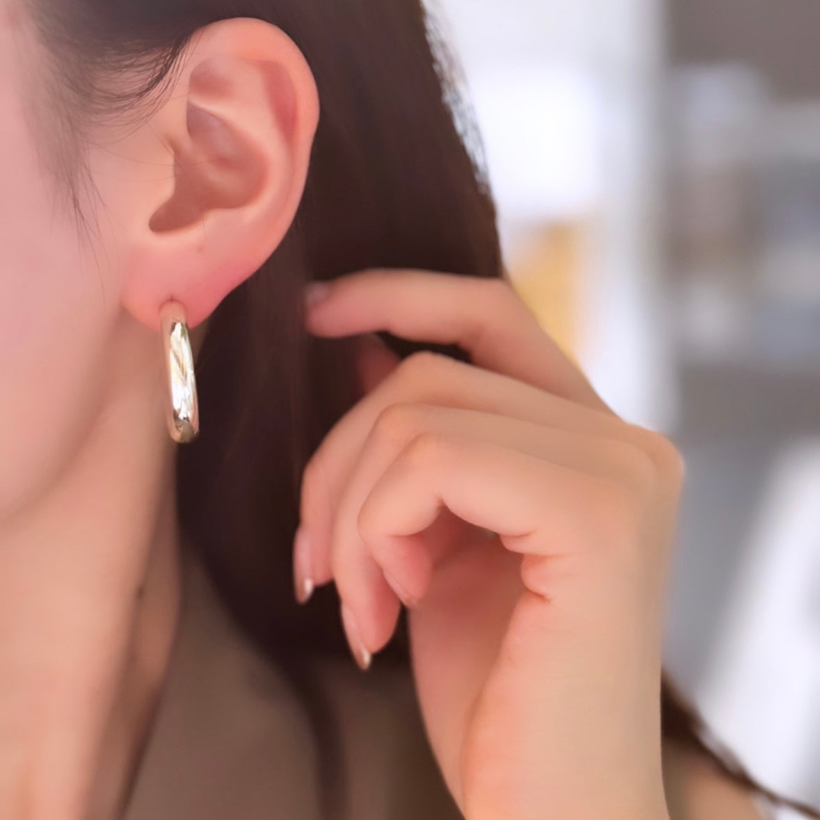 Silver925 plain pierce 3