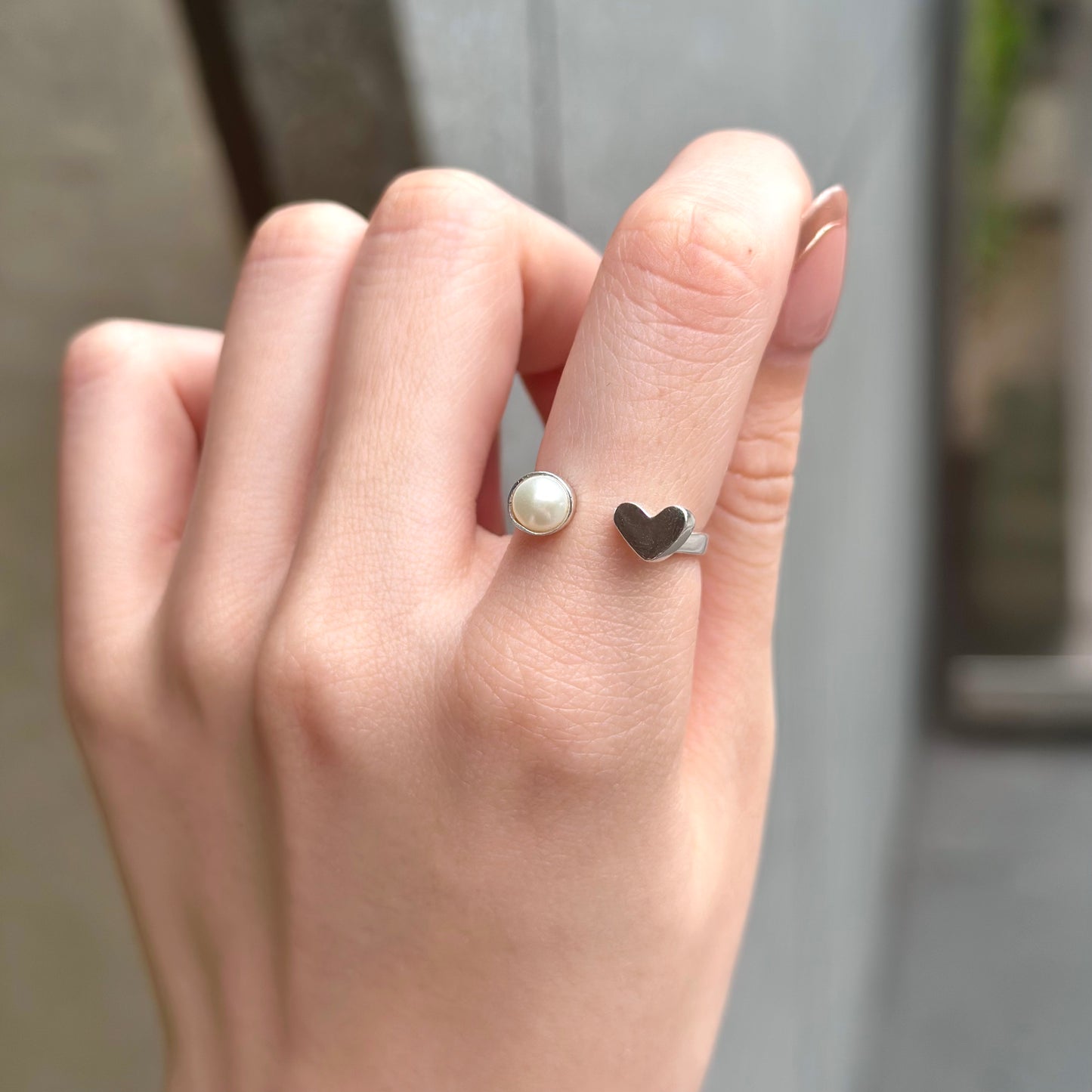 Heart fork ring