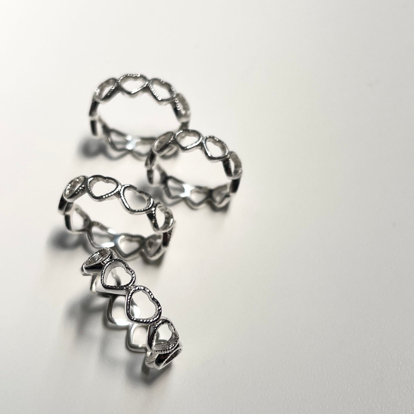 Silver925 Eternity heart plain ring