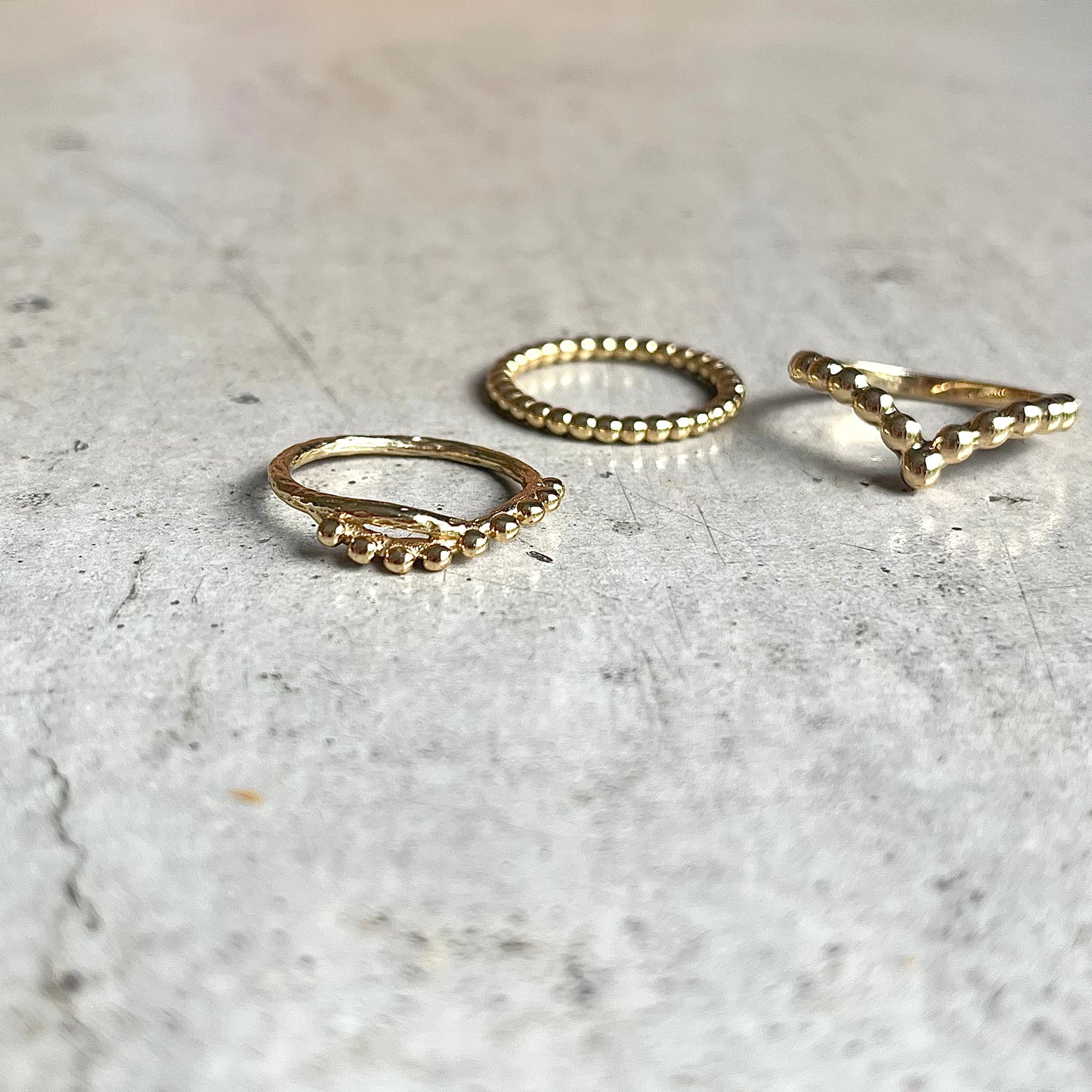 Brass plain ring〈tsubu〉