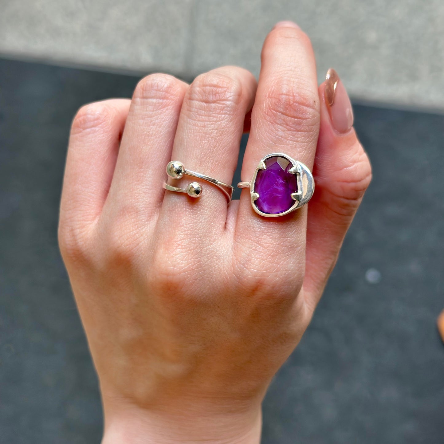 Silver925 design ring 8