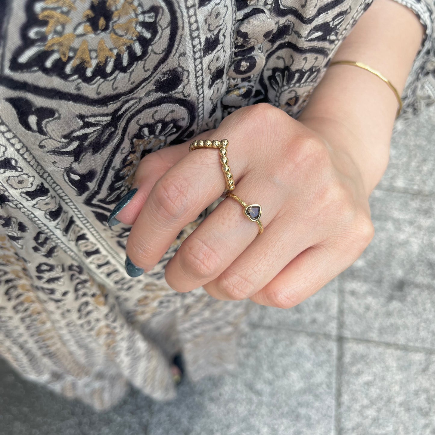 Brass plain ring〈tsubu〉