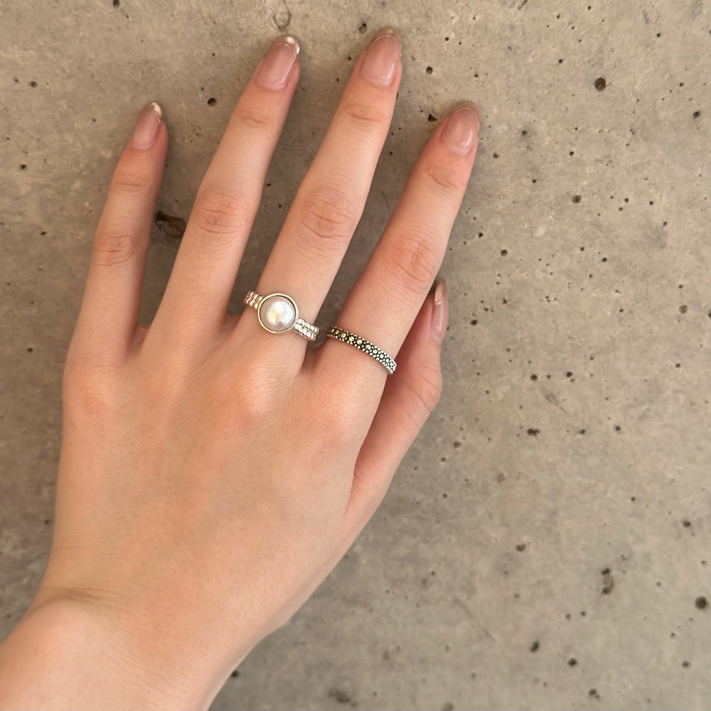 Pearl design ring 7