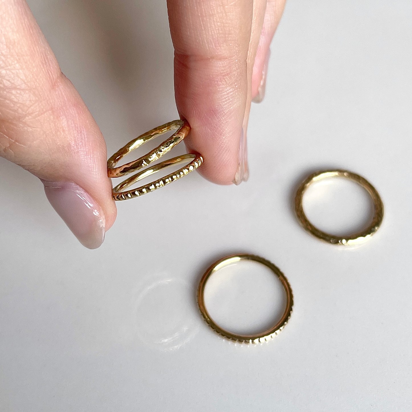 Brass plain ring 7